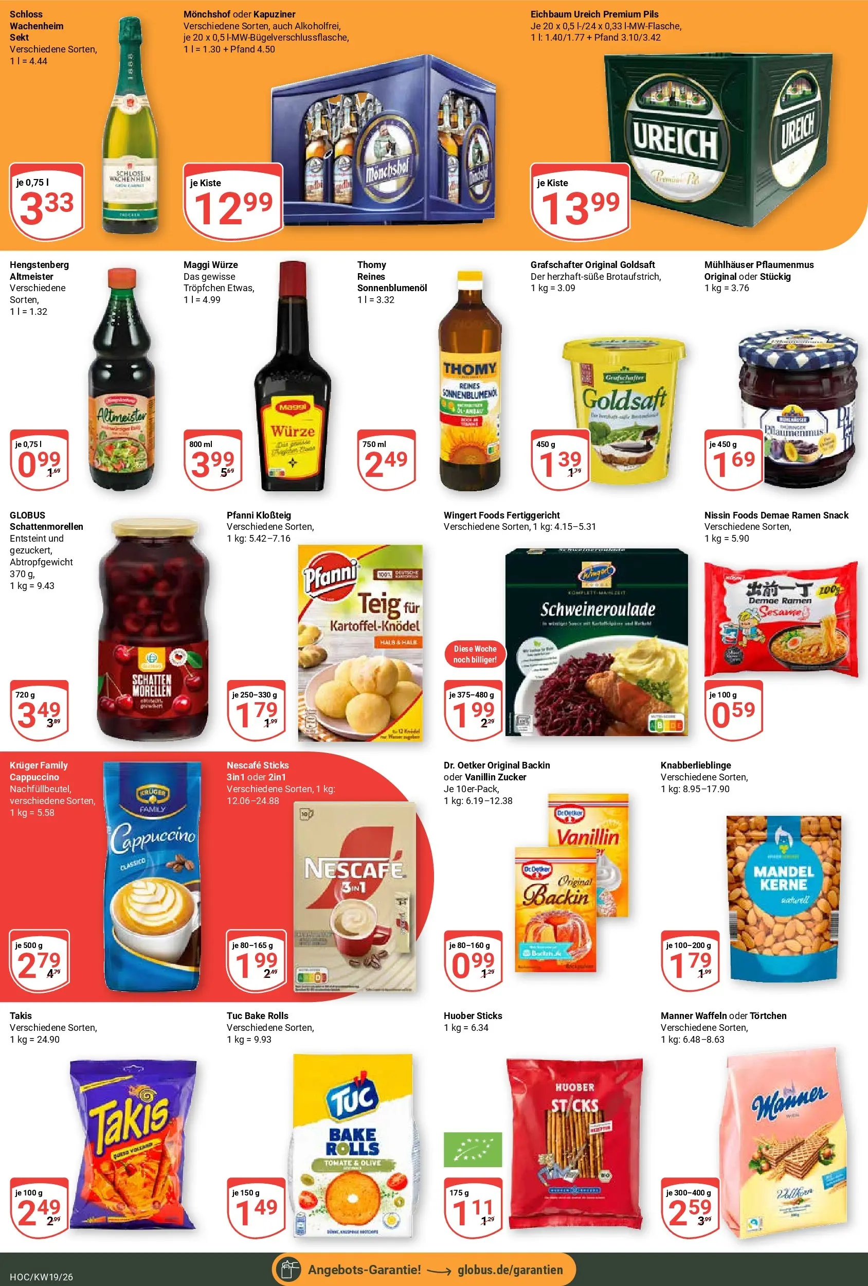 Globus Prospekt Hockenheim	 (ab 04.05.2026) » Angebote online | Seite: 6 | Produkte: Nescafe, Maggi, Sonnenblumenol, Zucker