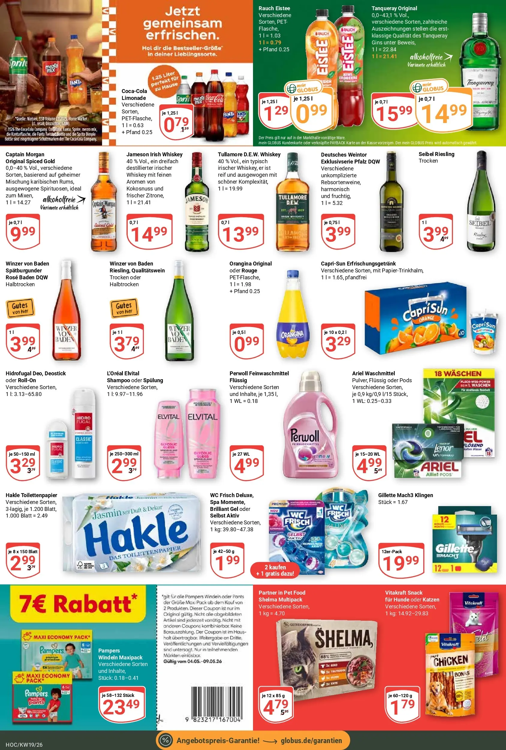 Globus Prospekt Hockenheim	 (ab 04.05.2026) » Angebote online | Seite: 7 | Produkte: Fanta, Jameson, Shampoo, Wc frisch