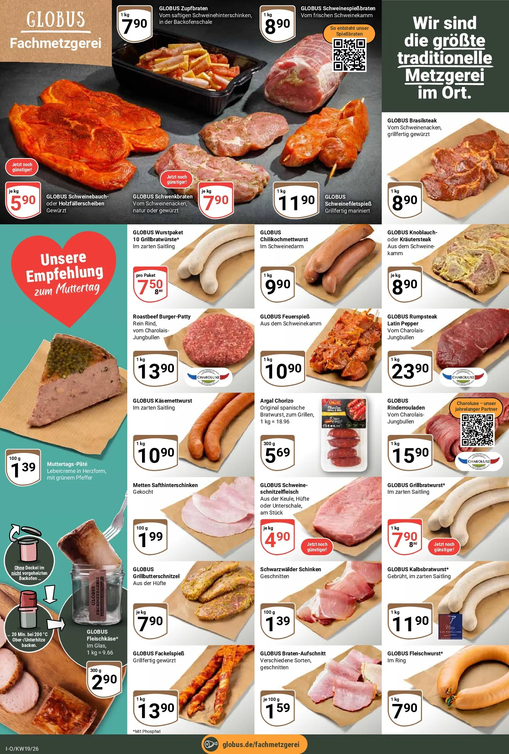 Globus Prospekt Idar-Oberstein	 (ab 04.05.2026) » Angebote online | Seite: 8 | Produkte: Rumpsteak, Schweinebauch, Roastbeef, Schinken
