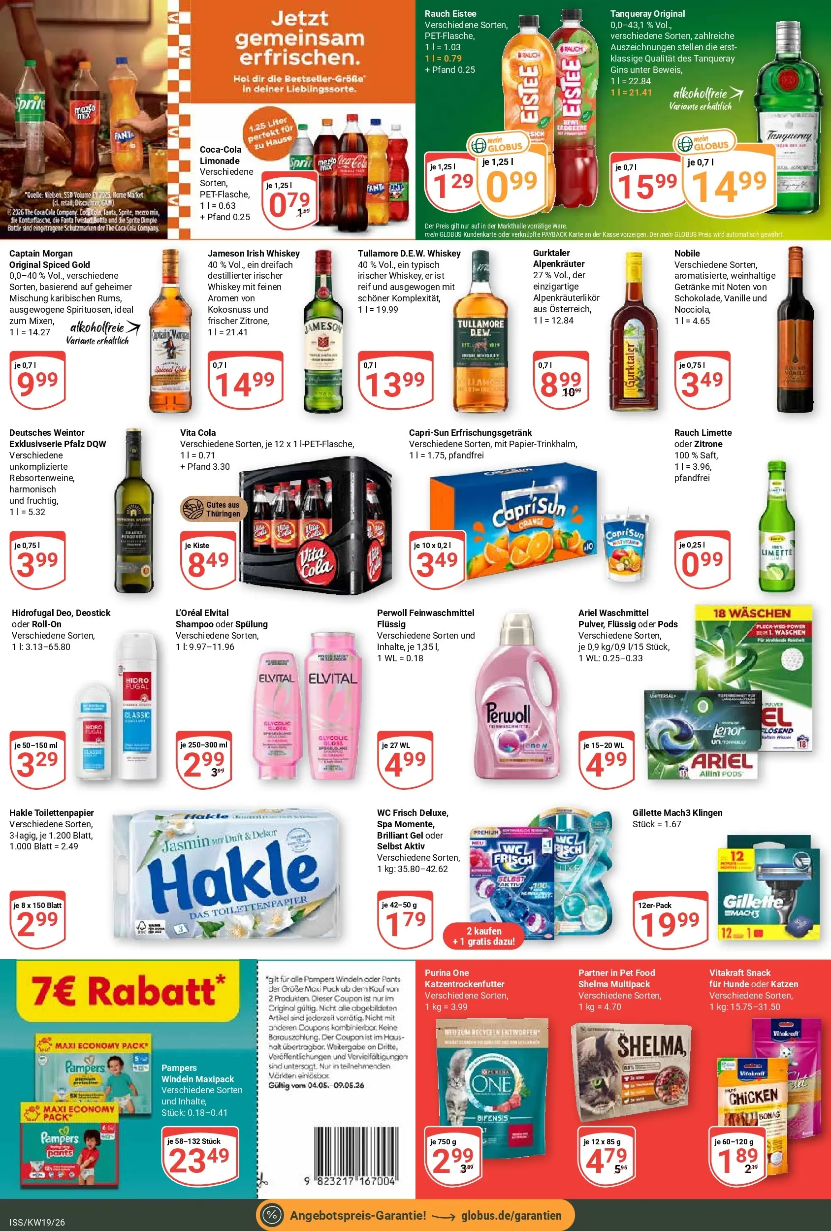 Globus Prospekt Isserstedt	 (ab 04.05.2026) » Angebote online | Seite: 5 | Produkte: Coca cola, Sprite, Limonade, Zitrone