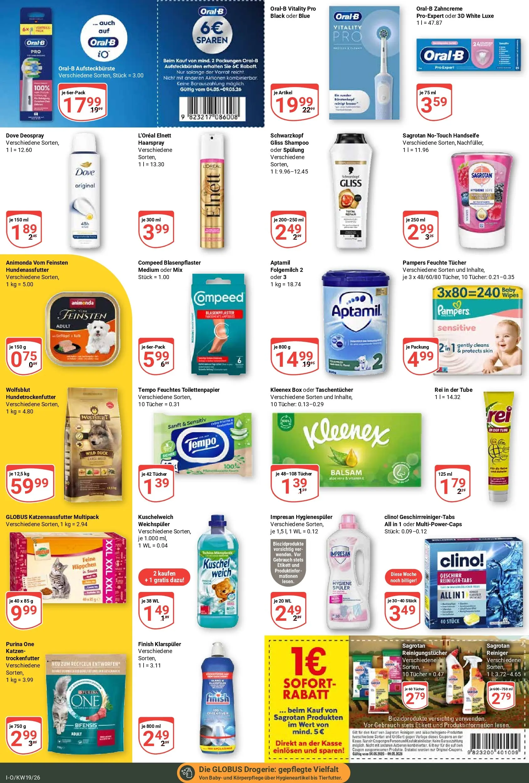 Globus Prospekt Idar-Oberstein	 (ab 04.05.2026) » Angebote online | Seite: 18 | Produkte: Box, Pampers, Shampoo, Klarspüler