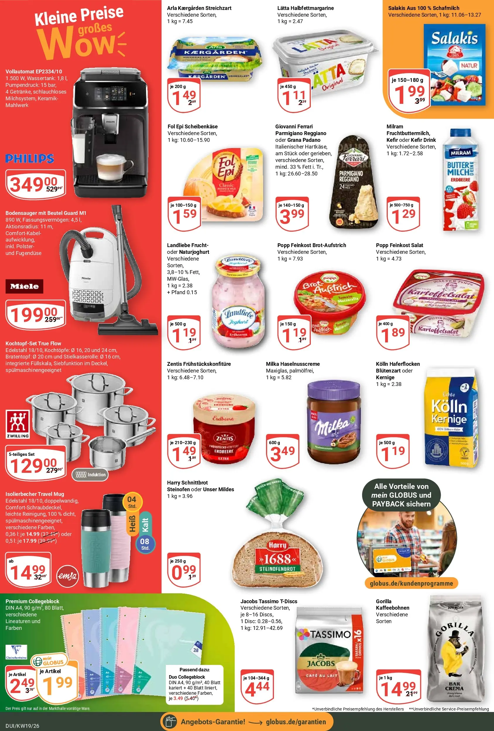 Globus Prospekt Duisburg	 (ab 04.05.2026) » Angebote online | Seite: 2 | Produkte: Miele, Butter, Milram, Brot