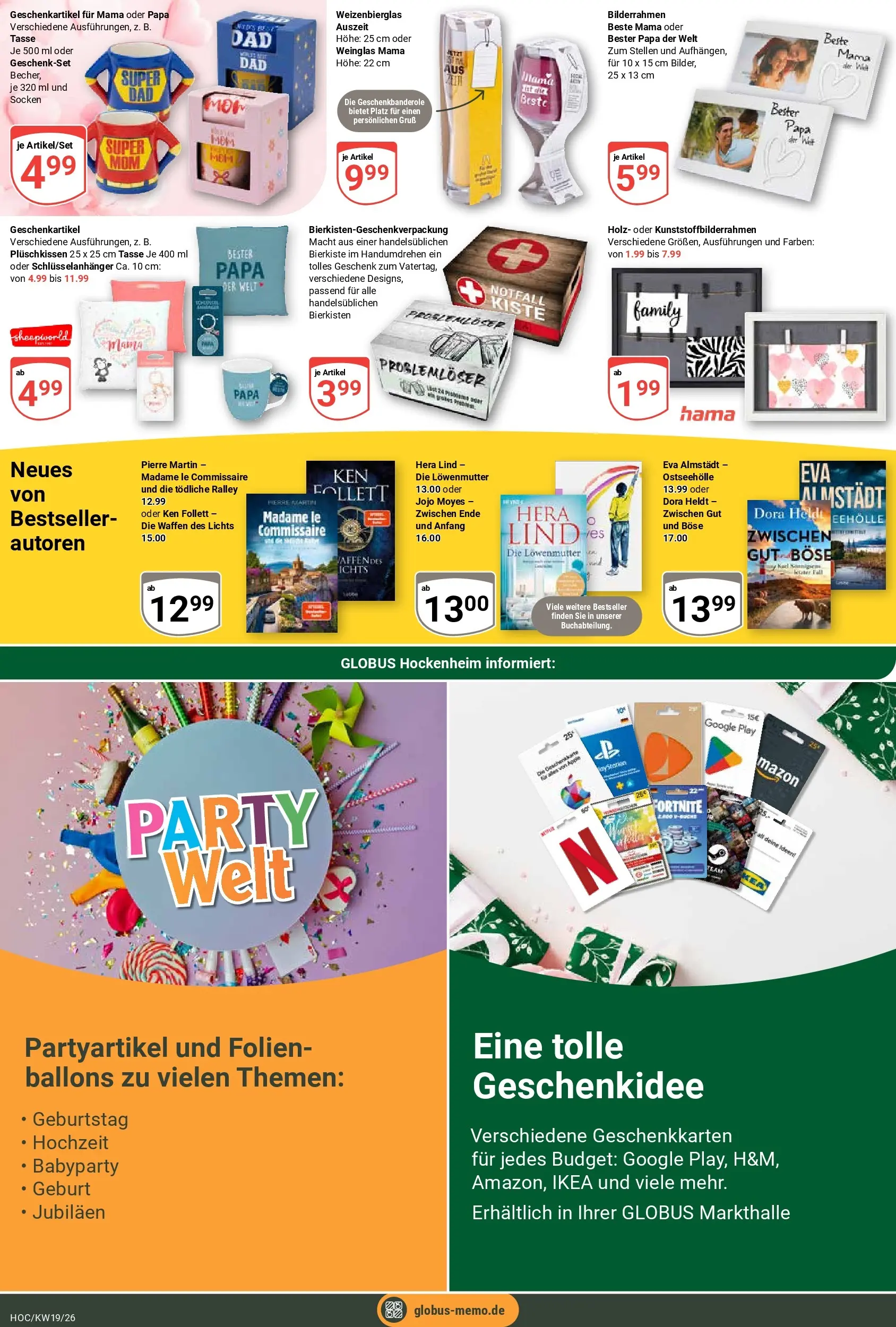 Globus Prospekt Hockenheim	 (ab 04.05.2026) » Angebote online | Seite: 22 | Produkte: Socken, Bilderrahmen