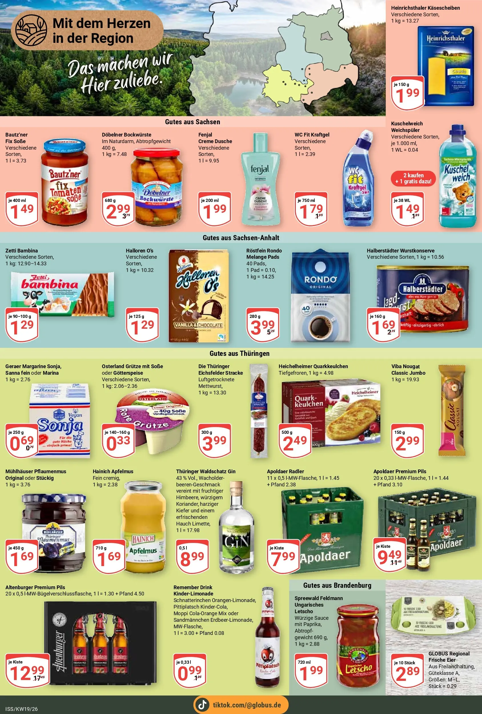Globus Prospekt Isserstedt	 (ab 04.05.2026) » Angebote online | Seite: 16 | Produkte: Margarine, Tomaten, Soße, Gin
