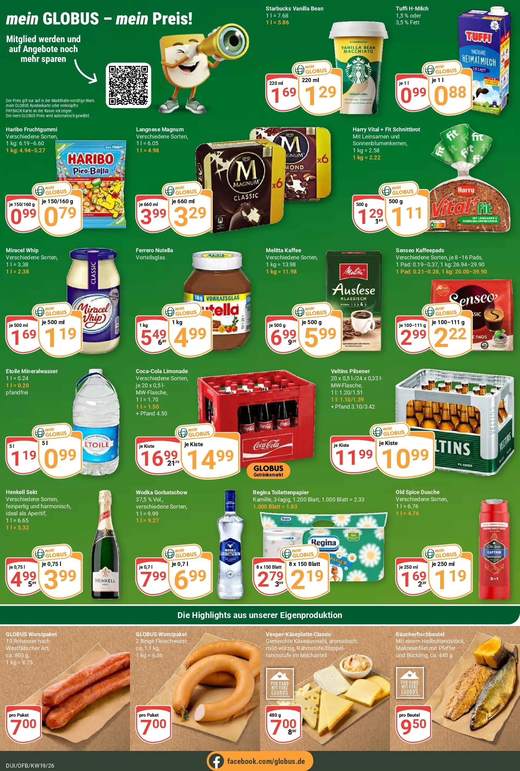 Globus Prospekt Duisburg	 (ab 04.05.2026) » Angebote online | Seite: 5 | Produkte: Kaffeepads, Sekt, Pfeffer, Wodka