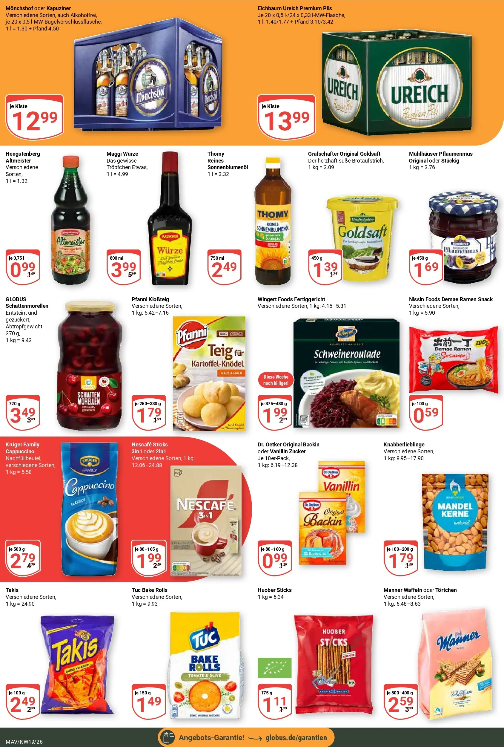 Globus Prospekt Mannheim	 (ab 04.05.2026) » Angebote online | Seite: 4 | Produkte: Nescafe, Maggi, Sonnenblumenol, Pils