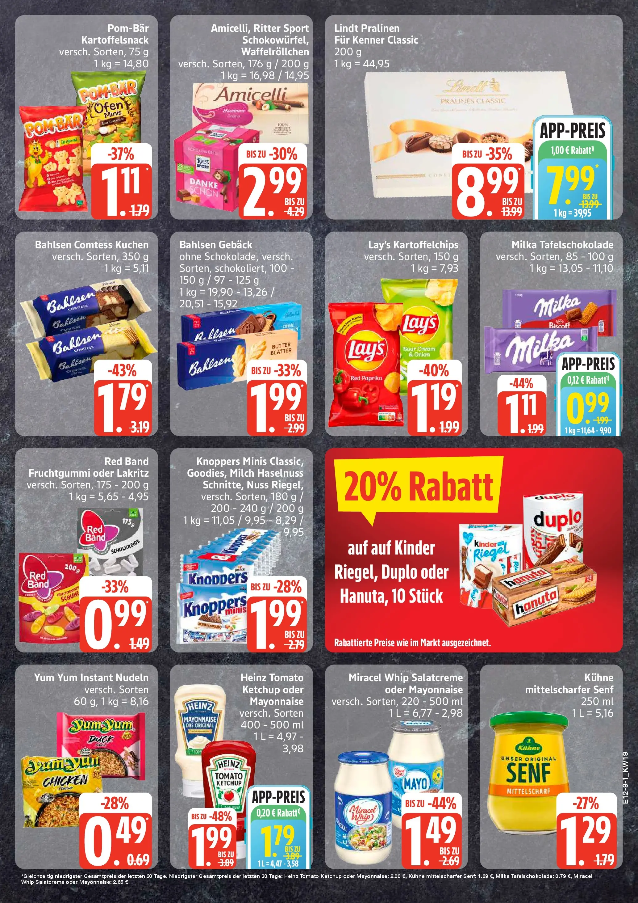 Edeka prospekt Sterup	 (ab 04.05.2026) » Angebote Online | Seite: 9 | Produkte: Butter, Miracel whip, Lindt, Kuchen