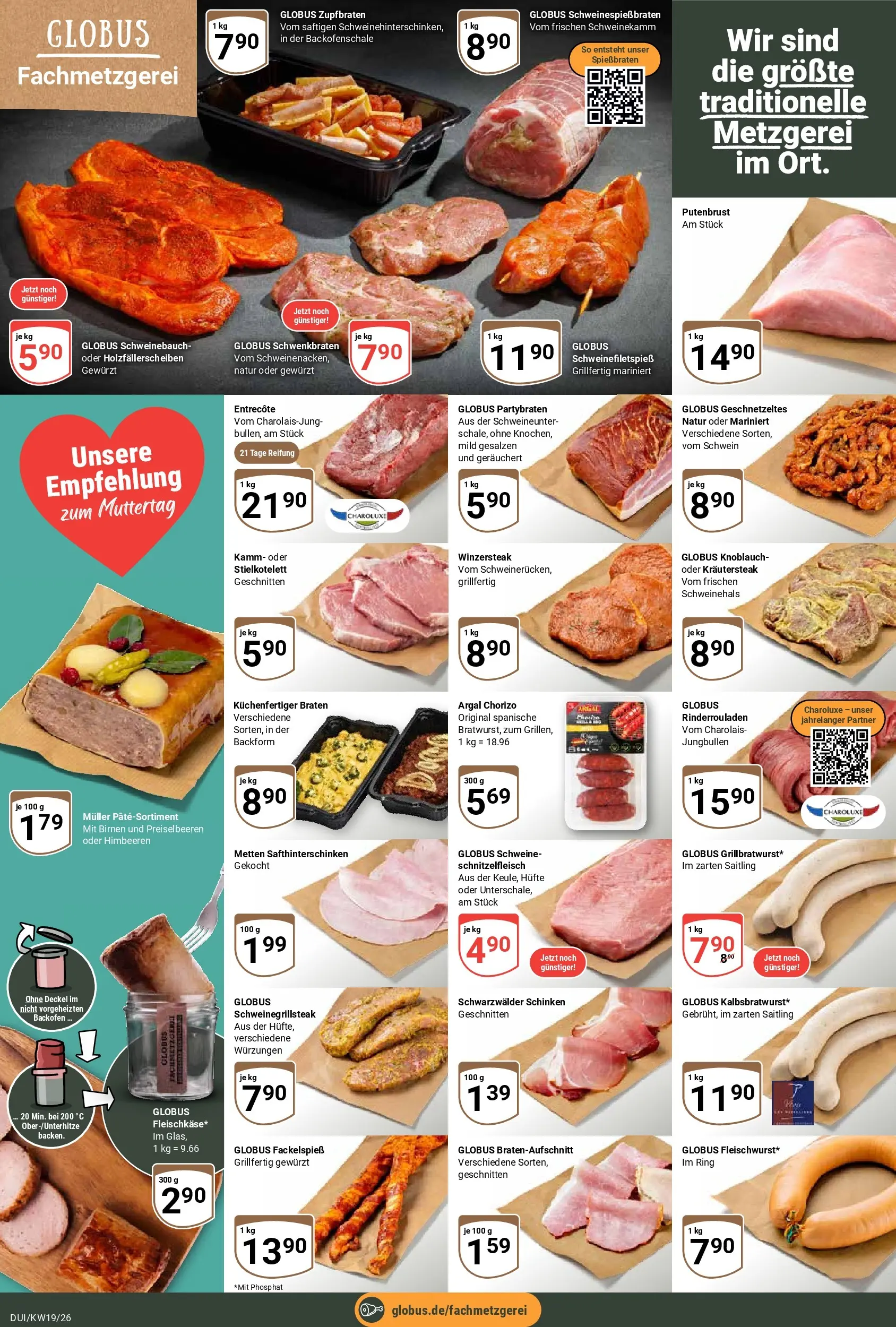 Globus Prospekt Duisburg	 (ab 04.05.2026) » Angebote online | Seite: 8 | Produkte: Rinderrouladen, Himbeeren, Entrecote, Backofen