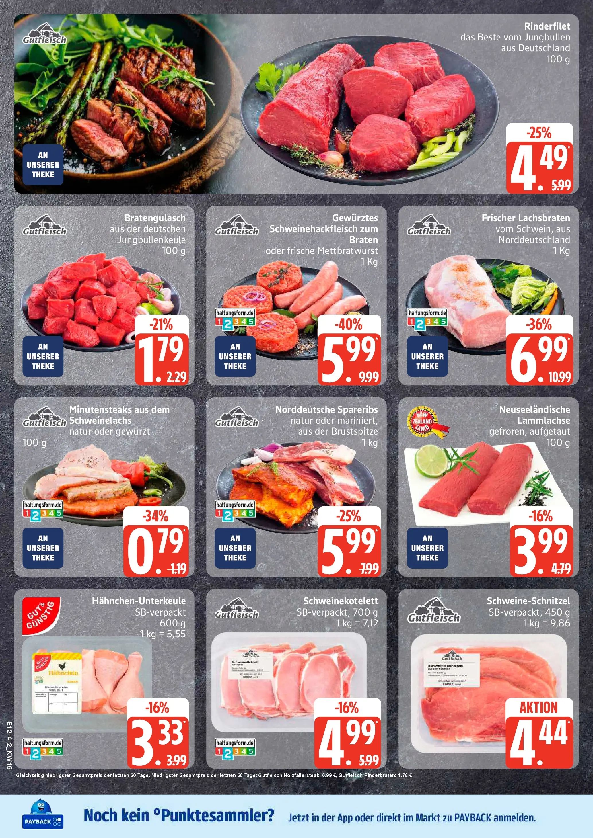 Edeka prospekt Sterup	 (ab 04.05.2026) » Angebote Online | Seite: 4 | Produkte: Rinderbraten, Hahnchen, Rinderfilet, Schnitzel