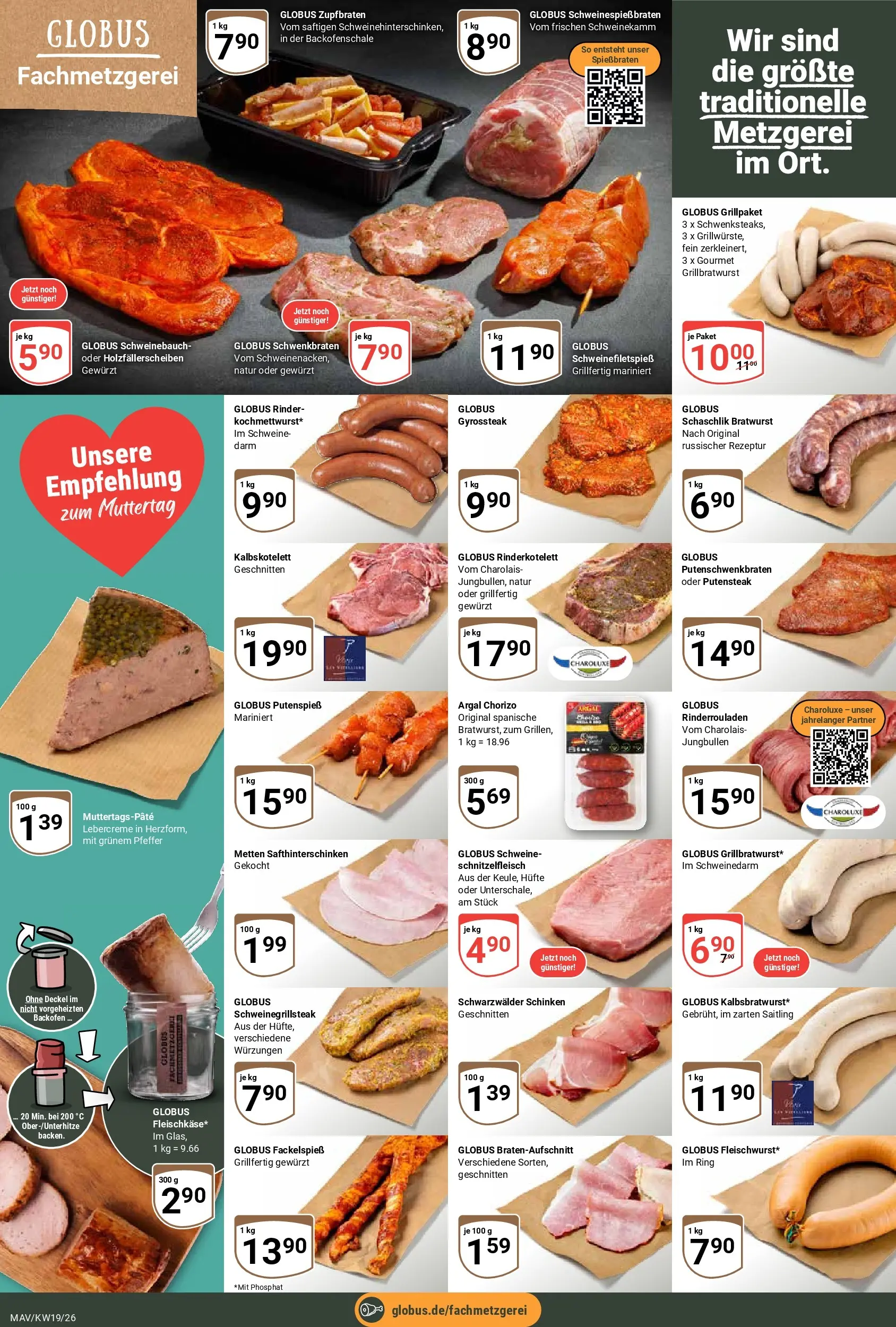 Globus Prospekt Mannheim	 (ab 04.05.2026) » Angebote online | Seite: 9 | Produkte: Bratwurst, Pfeffer, Backofen, Schinken