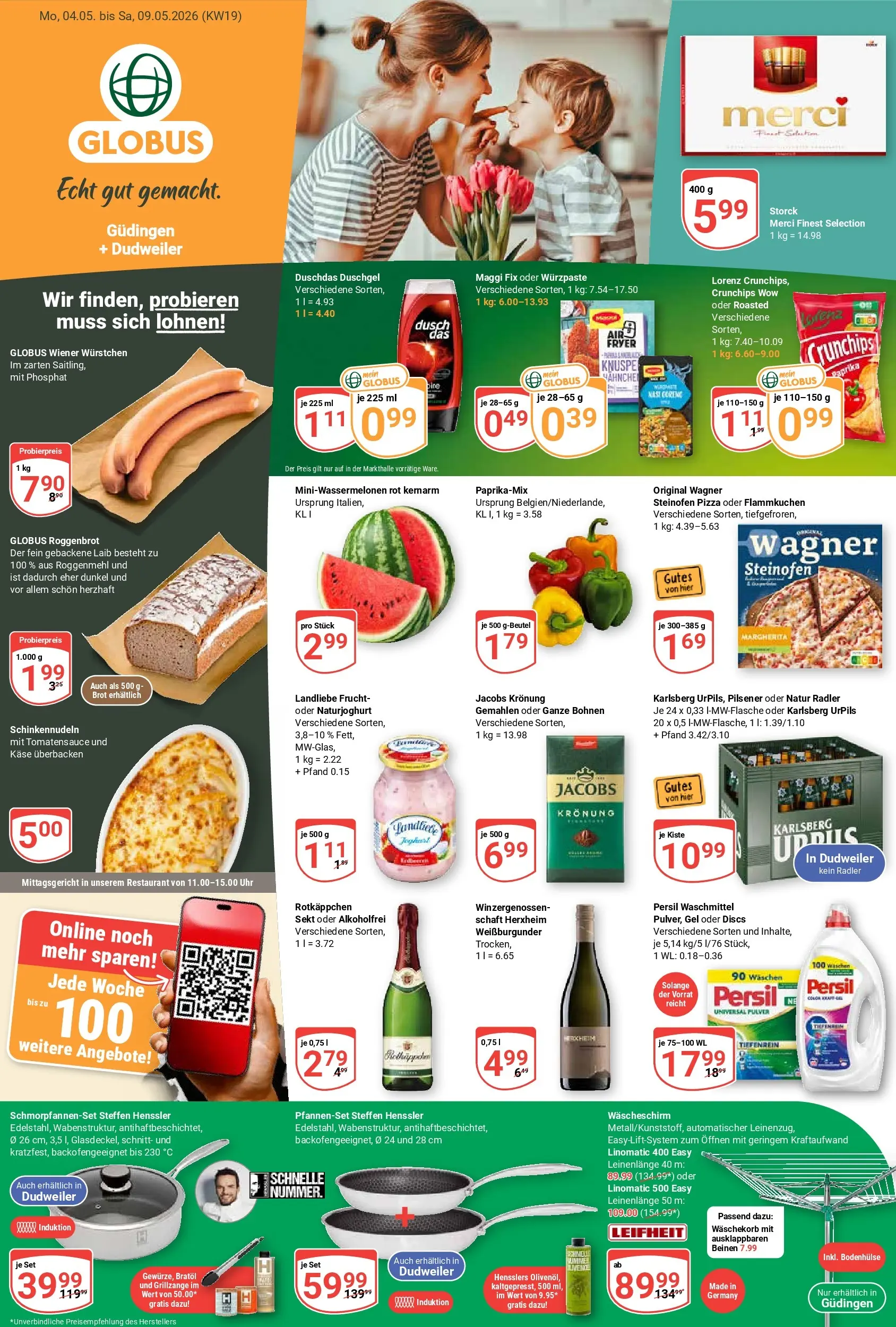 Globus Prospekt Saarbrücken-Dudweiler	 (ab 03.05.2026) » Angebote online | Seite: 1 | Produkte: Sekt, Maggi fix, Rotkäppchen, Persil