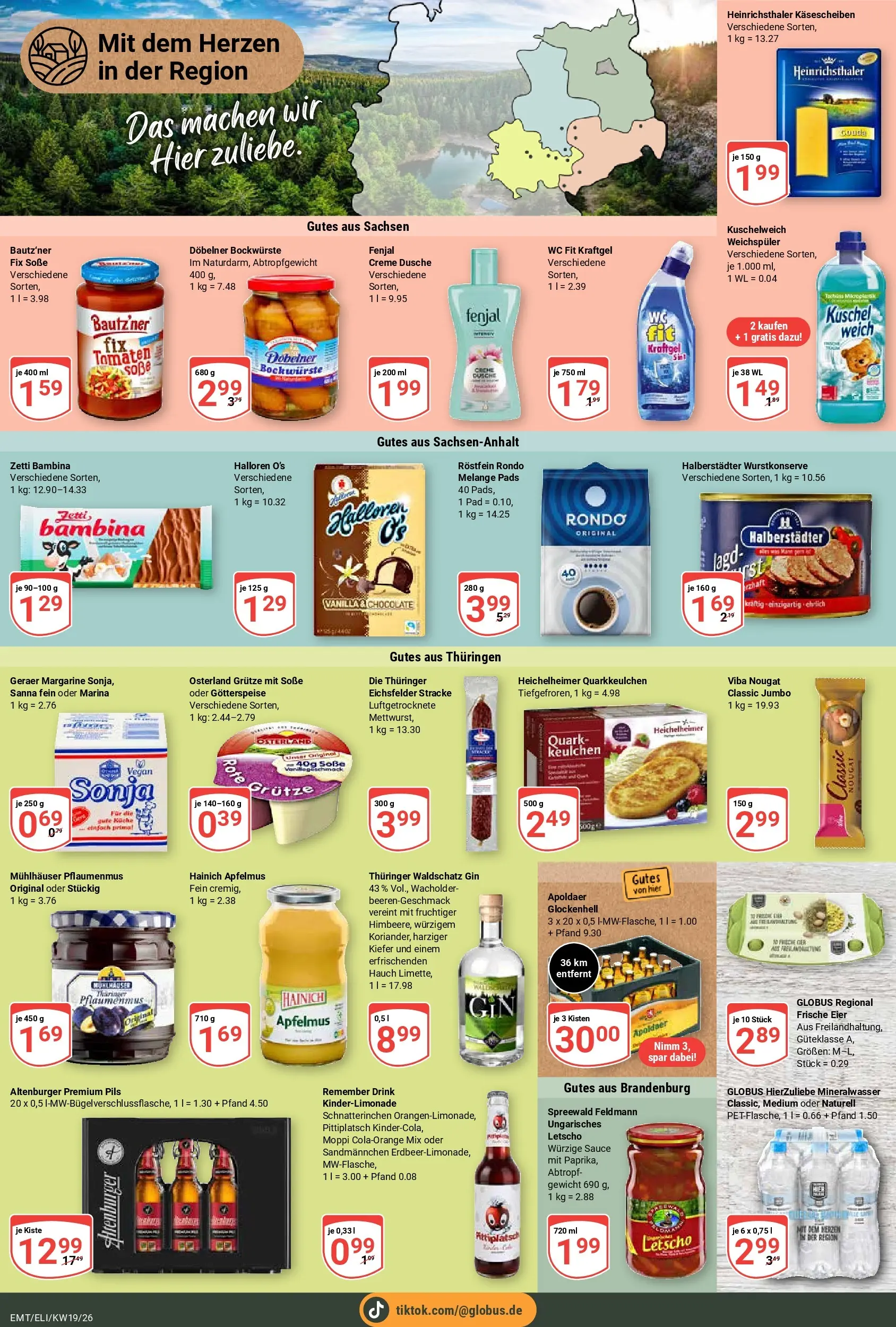 Globus Prospekt Mittelhausen	 (ab 04.05.2026) » Angebote online | Seite: 7 | Produkte: Margarine, Kuschelweich, Soße, Gin