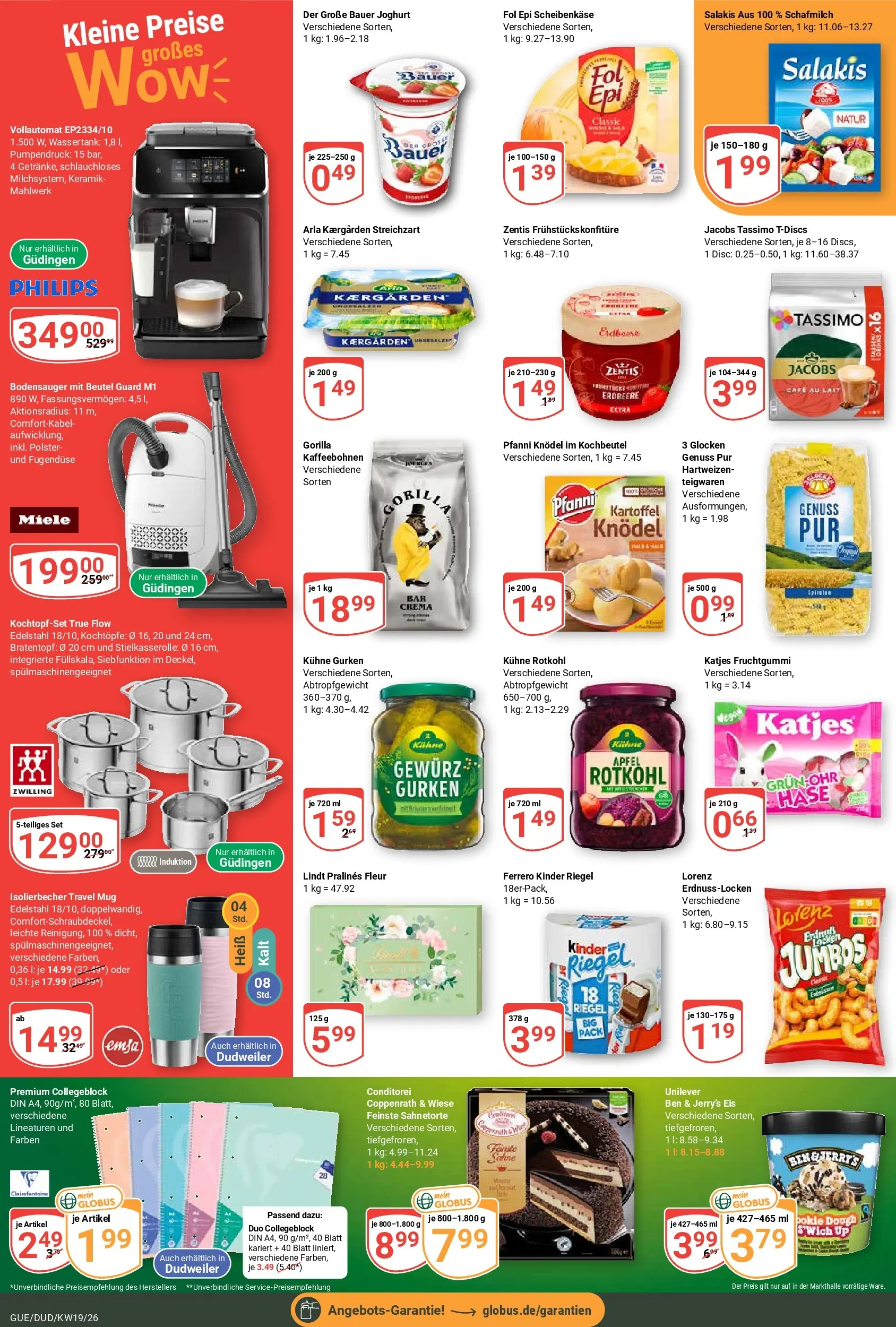 Globus Prospekt Saarbrücken-Dudweiler	 (ab 03.05.2026) » Angebote online | Seite: 2 | Produkte: Miele, Joghurt, Tassimo, Gurken