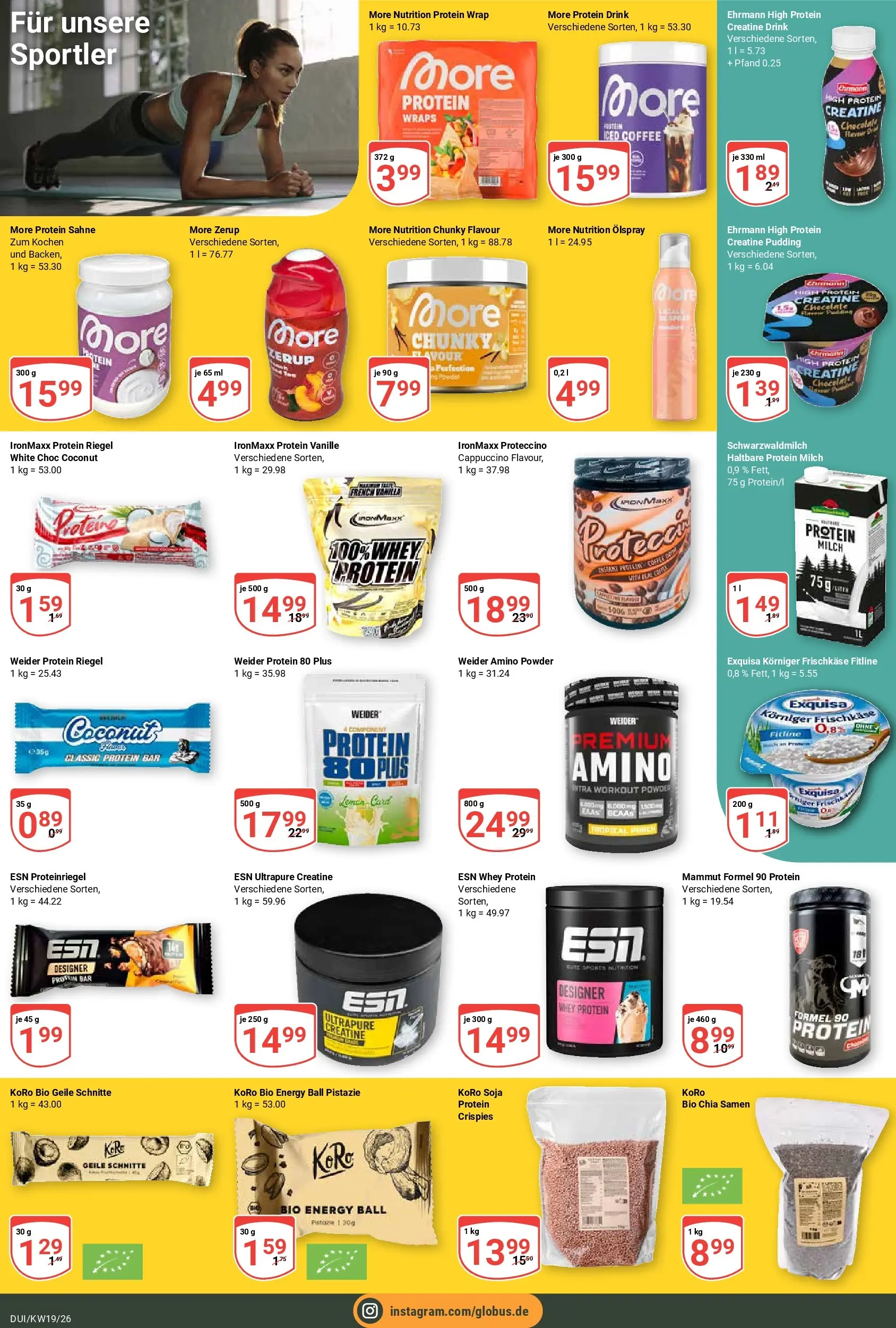 Globus Prospekt Duisburg	 (ab 04.05.2026) » Angebote online | Seite: 16 | Produkte: Pudding, Exquisa, Sahne, Frischkase