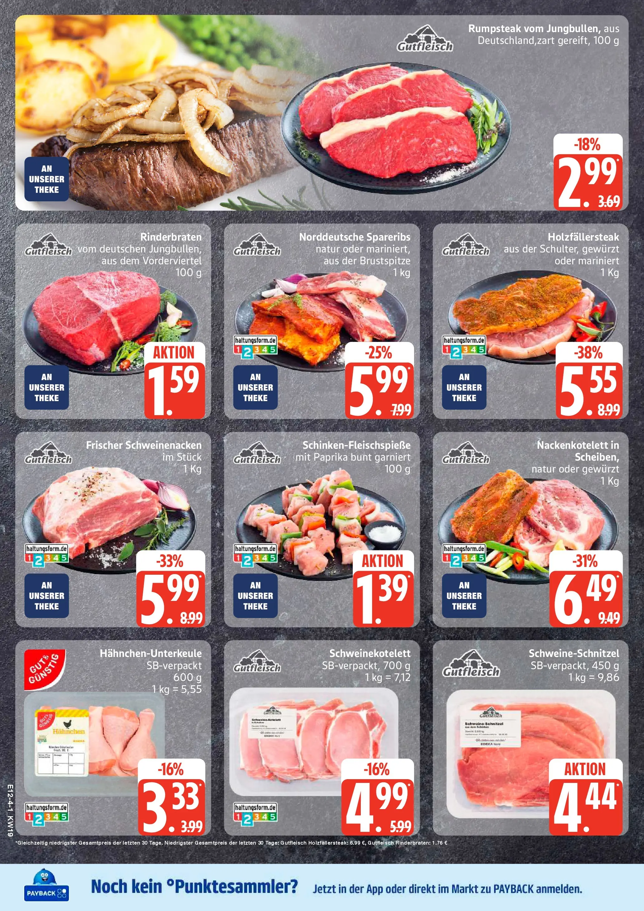 Edeka prospekt Hamburg	 (ab 04.05.2026) » Angebote Online | Seite: 4 | Produkte: Rumpsteak, Hahnchen, Schweinenacken, Paprika
