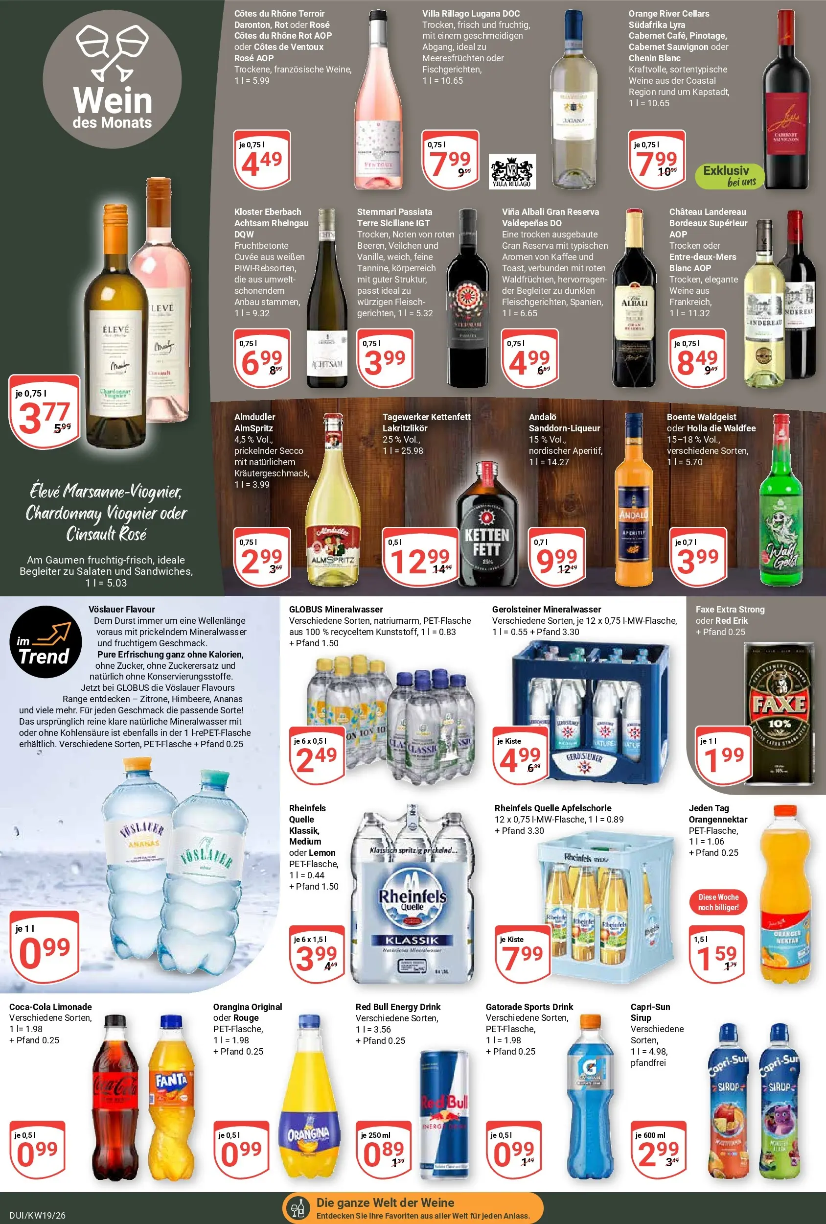 Globus Prospekt Duisburg	 (ab 04.05.2026) » Angebote online | Seite: 18 | Produkte: Red bull, Fanta, Wein, Fleisch
