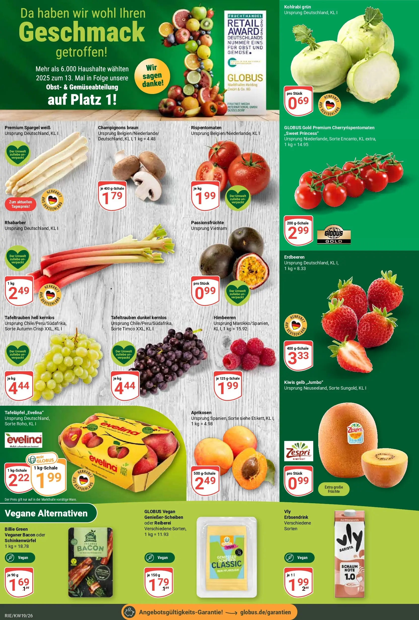 Globus Prospekt Bochum-Riemke	 (ab 04.05.2026) » Angebote online | Seite: 5 | Produkte: Himbeeren, Kohlrabi, Rhabarber, Erdbeeren