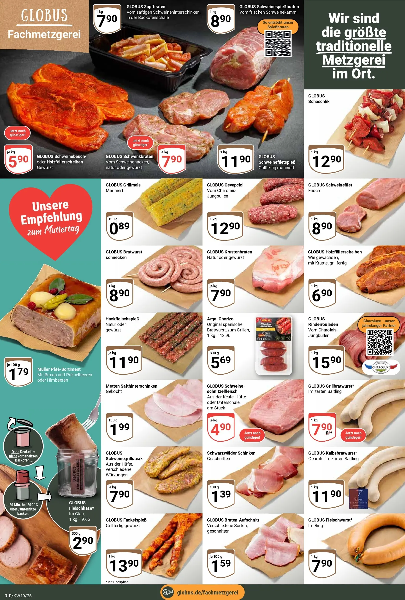Globus Prospekt Bochum-Riemke	 (ab 04.05.2026) » Angebote online | Seite: 7 | Produkte: Himbeeren, Cevapcici, Krustenbraten, Backofen