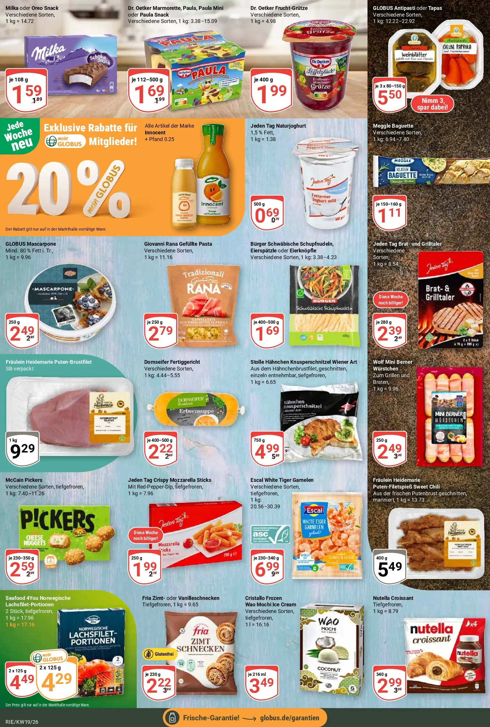 Globus Prospekt Bochum-Riemke	 (ab 04.05.2026) » Angebote online | Seite: 9 | Produkte: Garnelen, Nutella, Pasta, Mochi