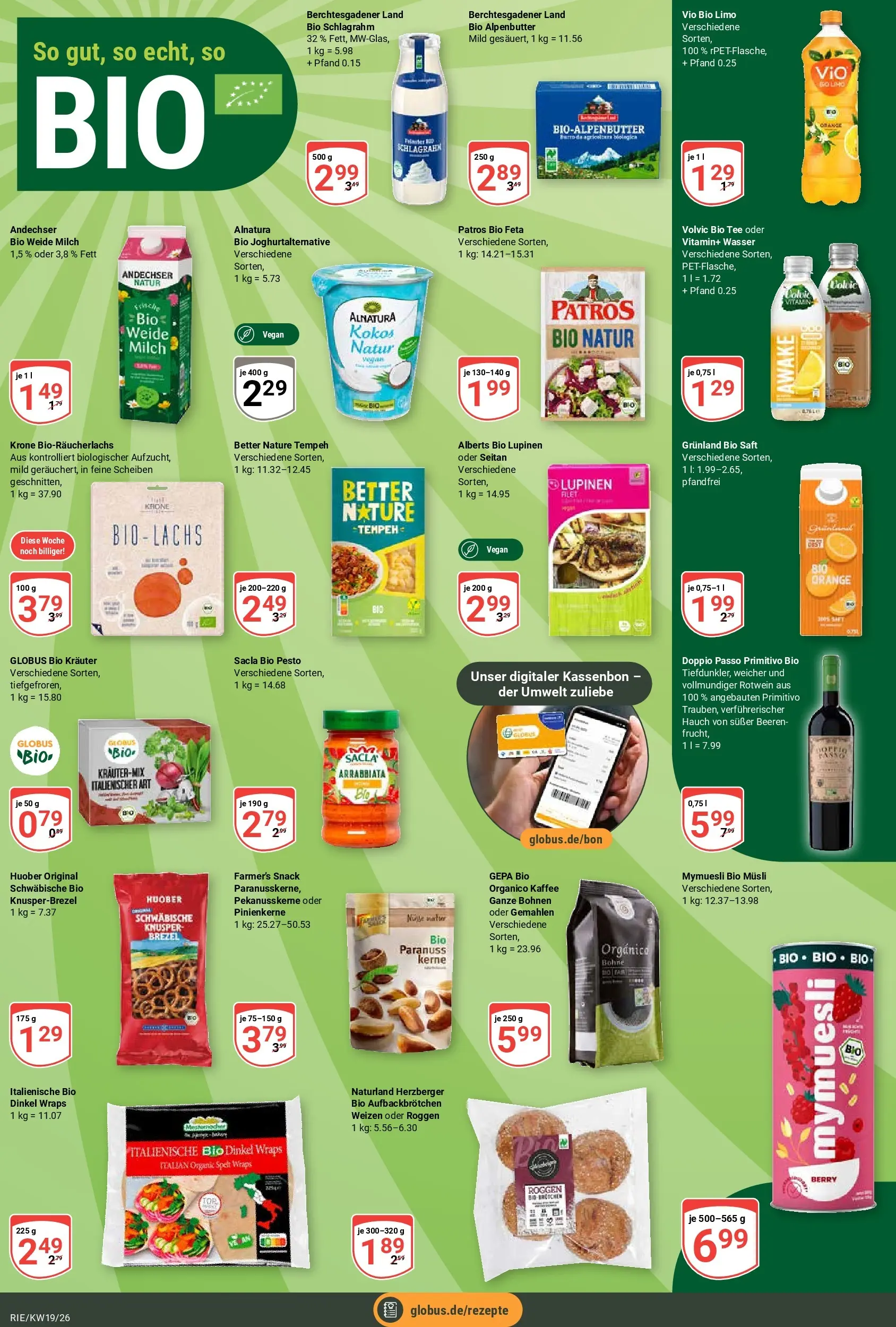 Globus Prospekt Bochum-Riemke	 (ab 04.05.2026) » Angebote online | Seite: 14 | Produkte: Feta, Milch, Tee, Volvic