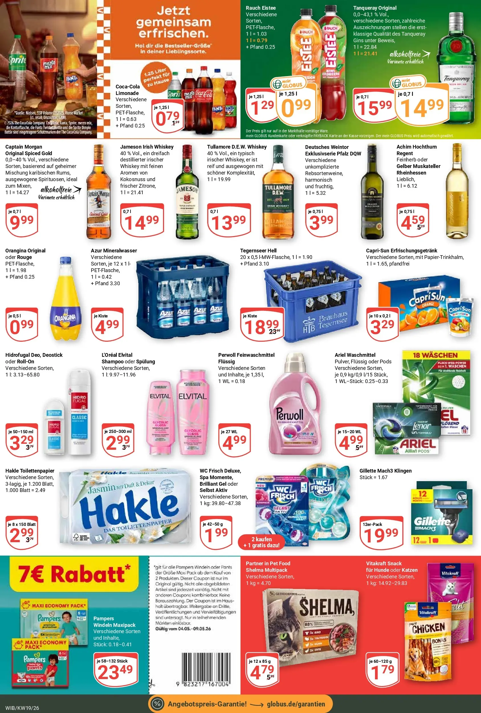 Globus Prospekt Wiesbaden-Nordenstadt	 (ab 04.05.2026) » Angebote online | Seite: 7 | Produkte: Pampers, Perwoll, Wc frisch, Toilettenpapier