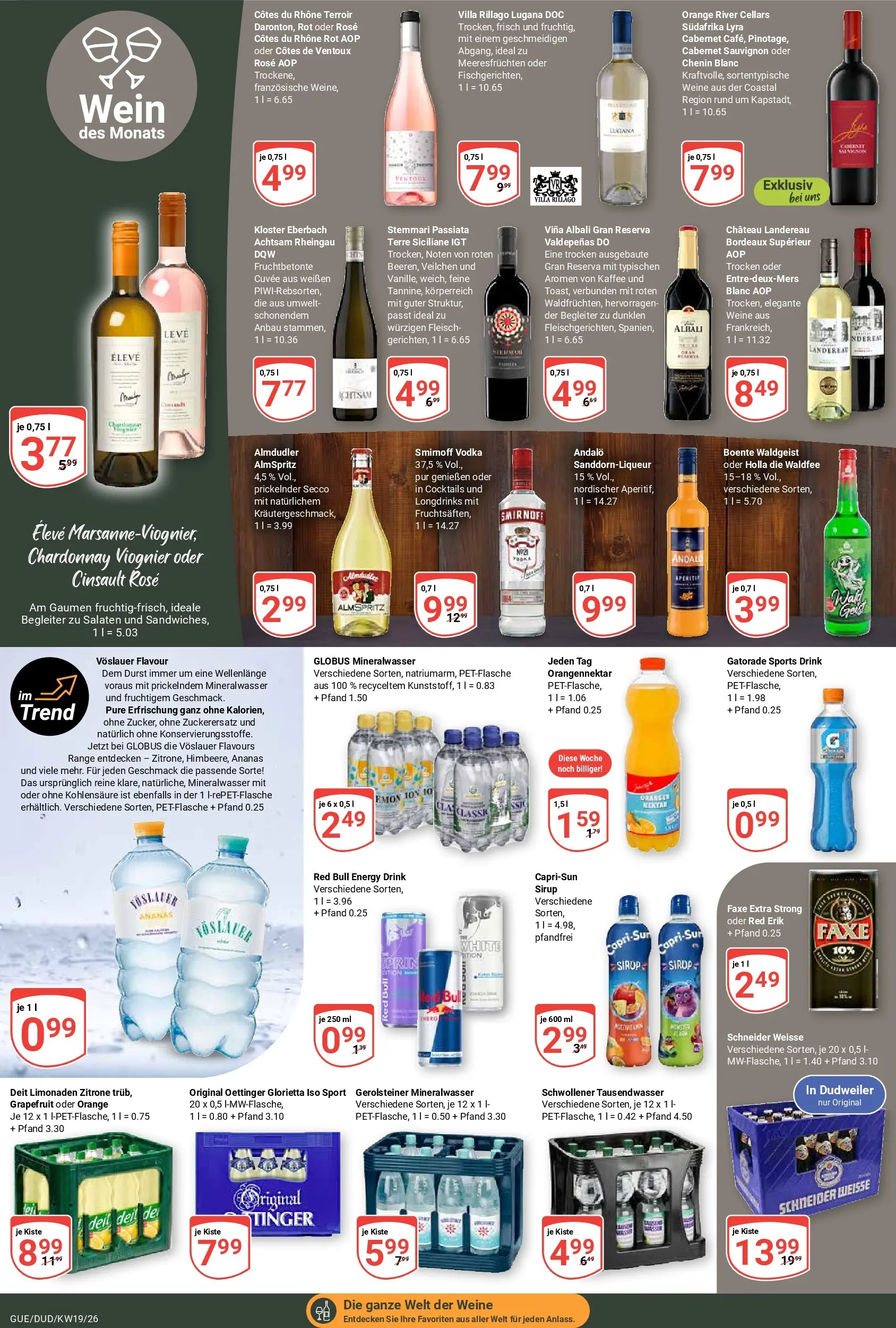 Globus Prospekt Saarbrücken-Dudweiler	 (ab 03.05.2026) » Angebote online | Seite: 17 | Produkte: Orangen, Ananas, Zitrone, Gerolsteiner