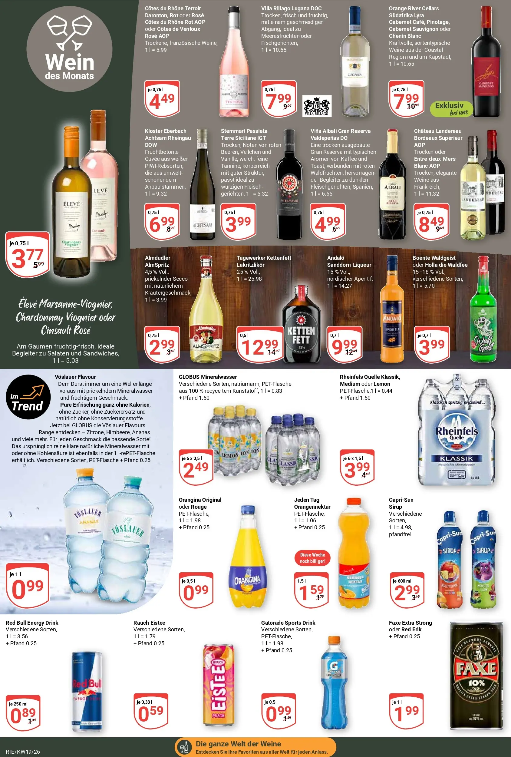 Globus Prospekt Bochum-Riemke	 (ab 04.05.2026) » Angebote online | Seite: 16 | Produkte: Red bull, Rouge, Sirup, Fleisch