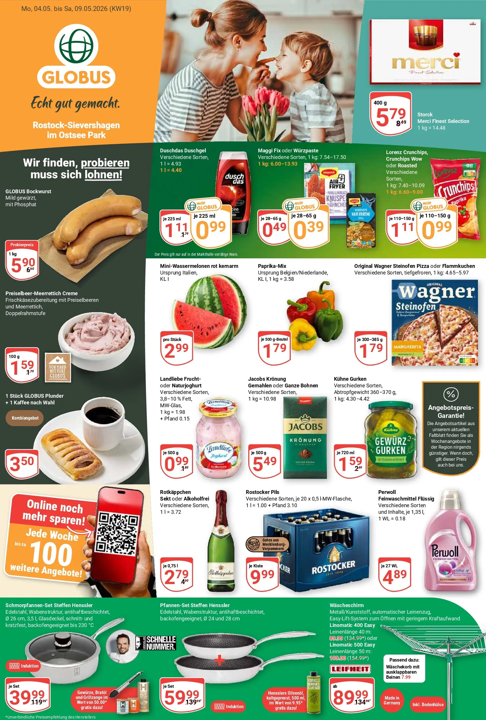 Globus Prospekt Lambrechtshagen	 (ab 04.05.2026) » Angebote online | Seite: 1 | Produkte: Sekt, Creme, Rotkäppchen, Pizza