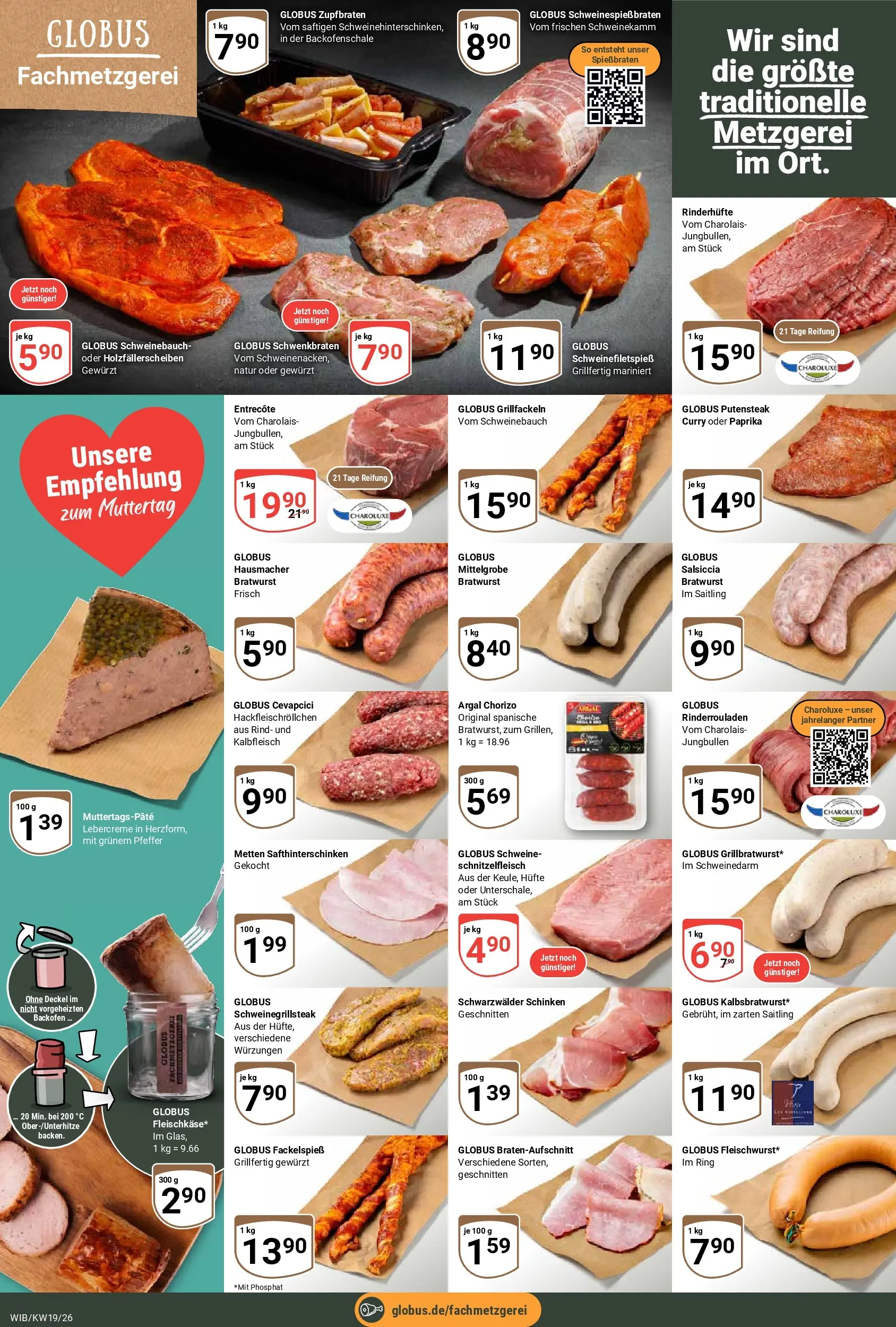 Globus Prospekt Wiesbaden-Nordenstadt	 (ab 04.05.2026) » Angebote online | Seite: 11 | Produkte: Cevapcici, Entrecote, Paprika, Schinken