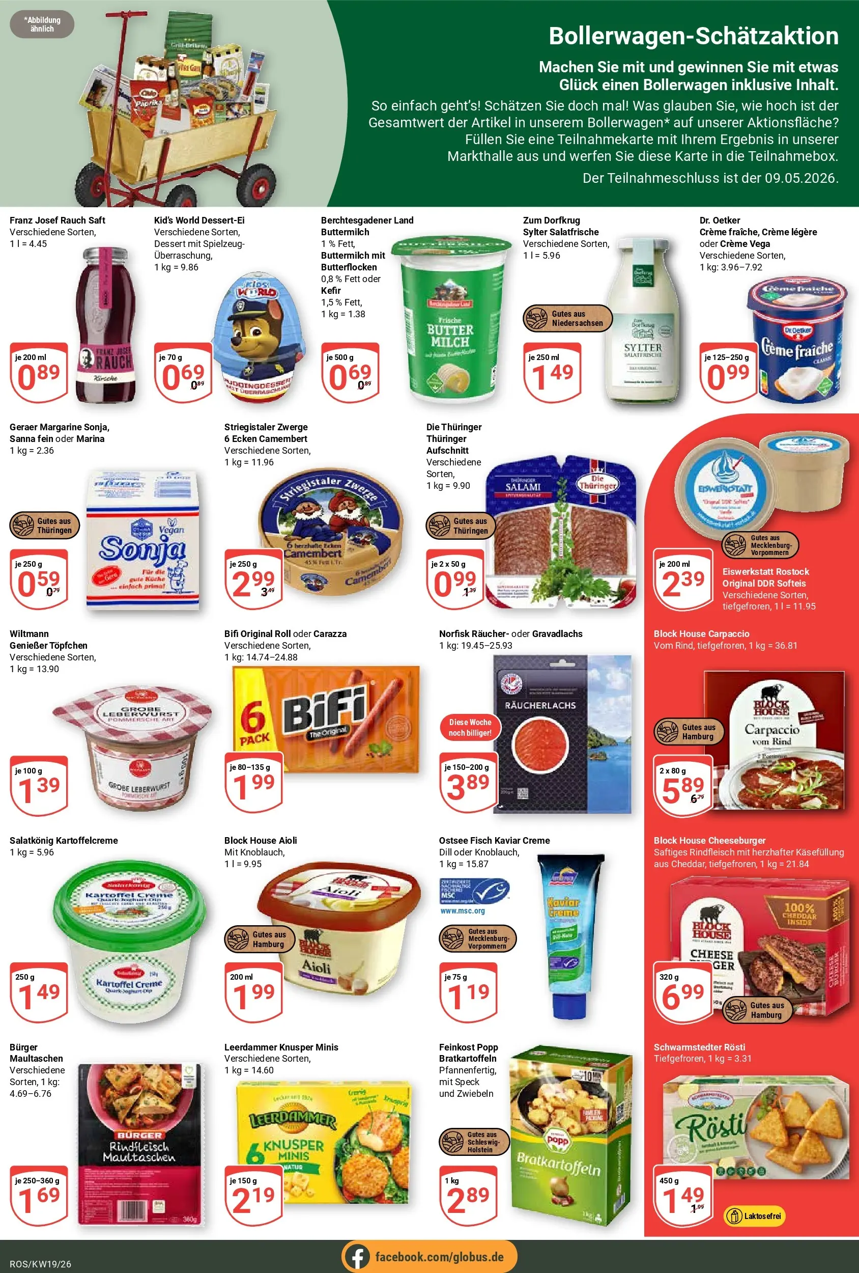 Globus Prospekt Lambrechtshagen	 (ab 04.05.2026) » Angebote online | Seite: 3 | Produkte: Buttermilch, Leerdammer, Zwiebeln, Rindfleisch