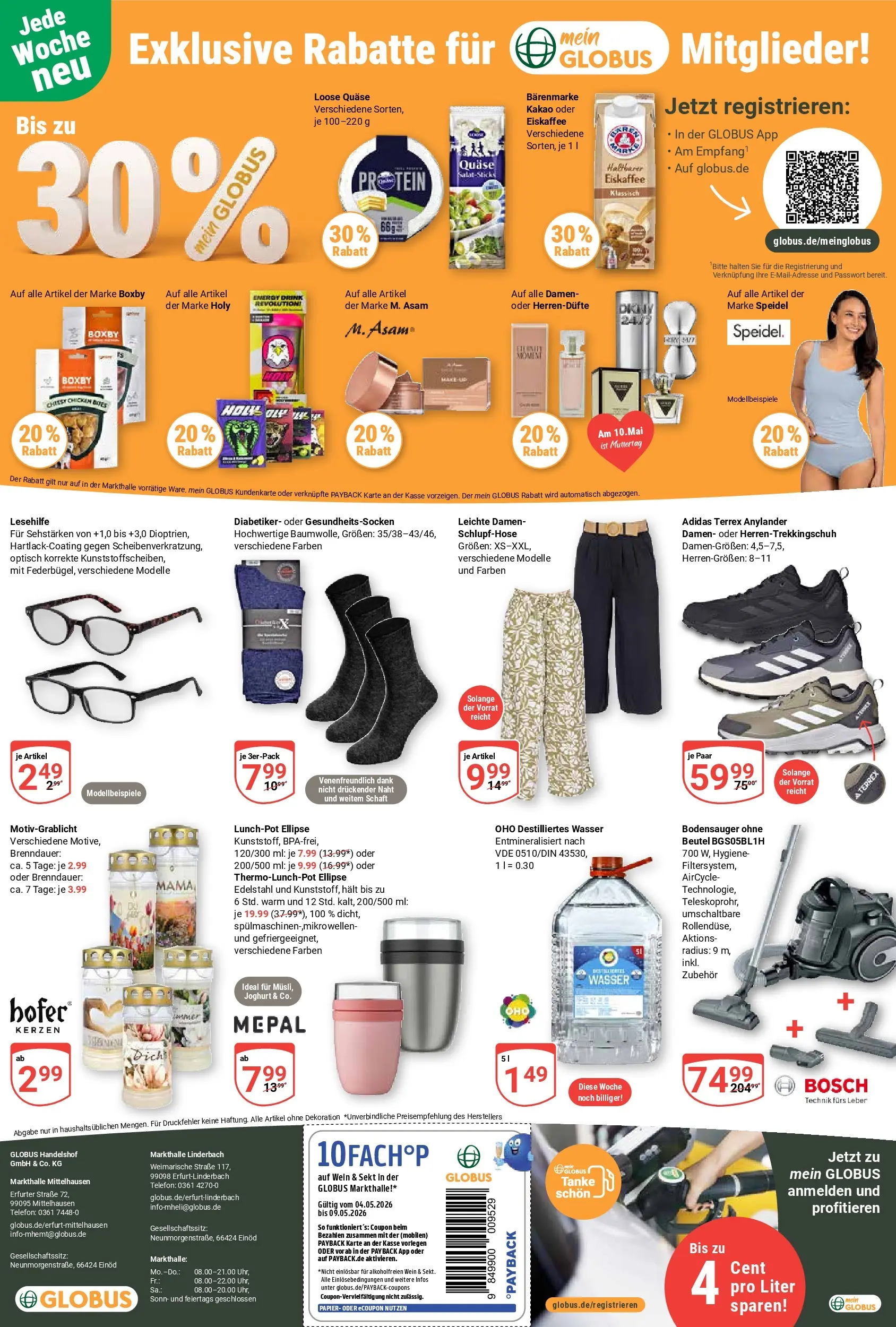 Globus Prospekt Mittelhausen	 (ab 04.05.2026) » Angebote online | Seite: 28 | Produkte: Bosch, Sekt, Wein, Telefon