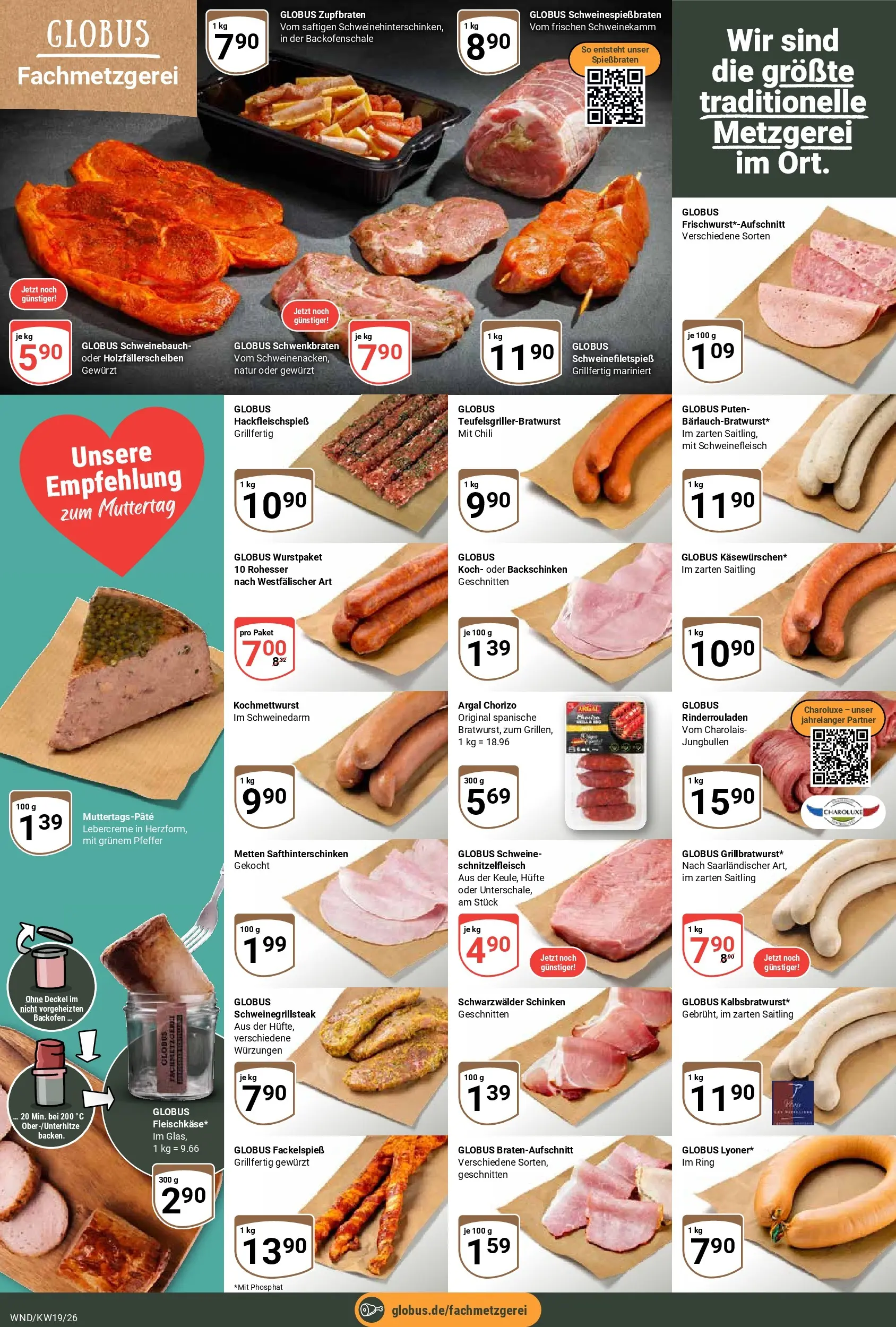Globus Prospekt St. Wendel	 (ab 04.05.2026) » Angebote online | Seite: 13 | Produkte: Rinderrouladen, Chili, Schinken, Schweinefleisch