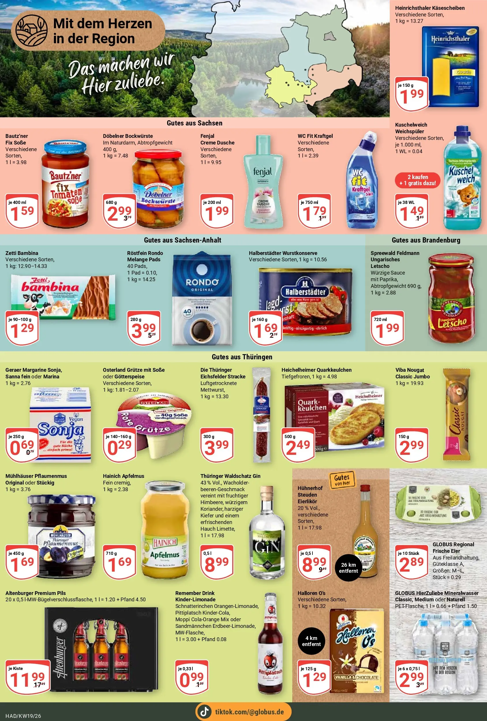 Globus Prospekt Halle (saale)	 (ab 04.05.2026) » Angebote online | Seite: 7 | Produkte: Quark, Creme, Soße, Gin
