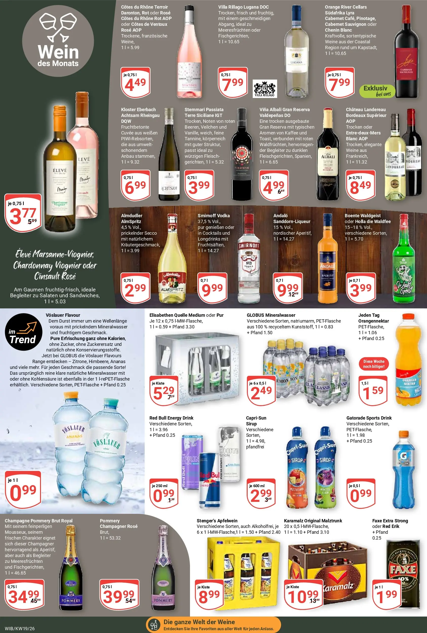Globus Prospekt Wiesbaden-Nordenstadt	 (ab 04.05.2026) » Angebote online | Seite: 19 | Produkte: Red bull, Ananas, Sirup, Fleisch