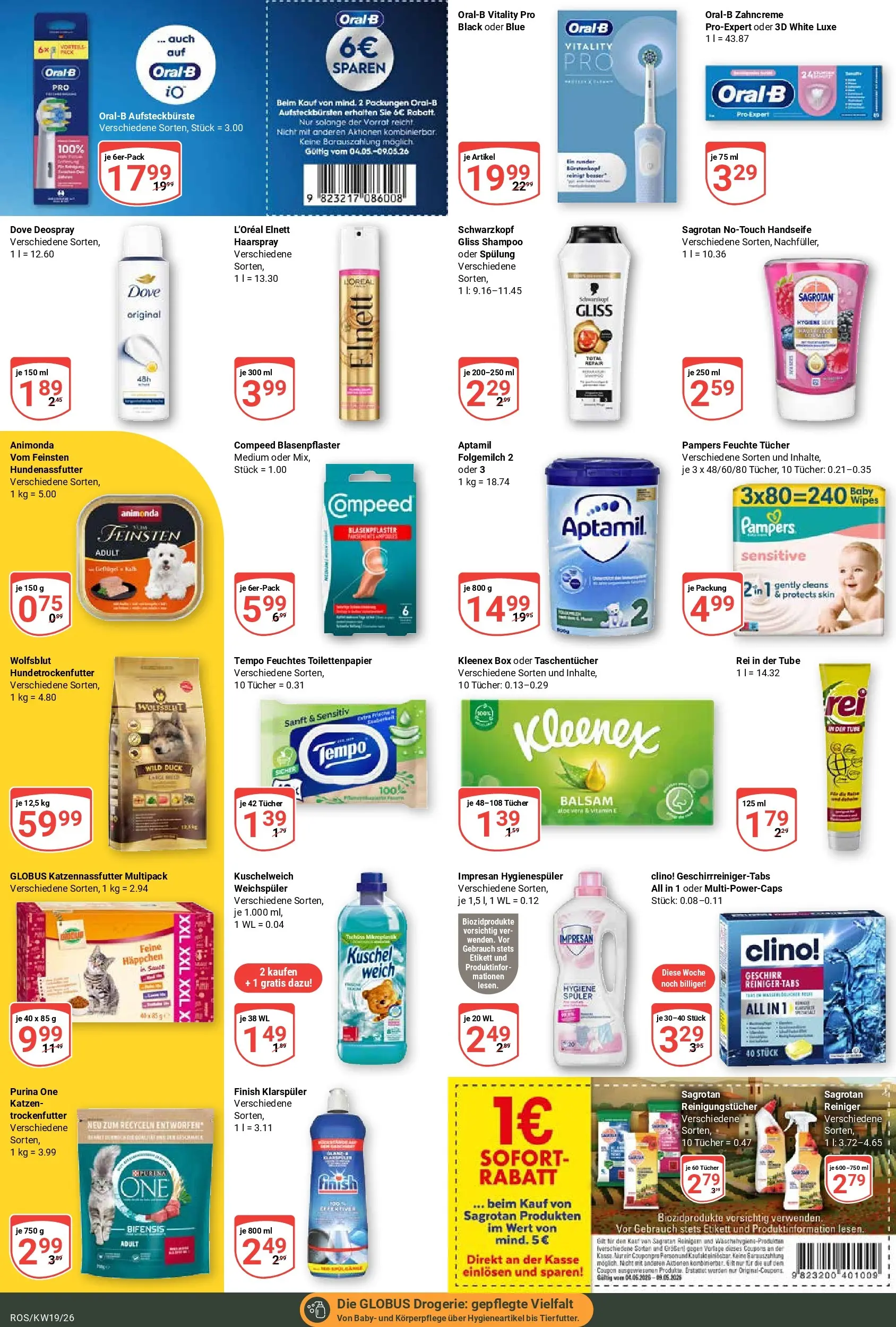 Globus Prospekt Lambrechtshagen	 (ab 04.05.2026) » Angebote online | Seite: 17 | Produkte: Weichspüler, Reinigungstücher, Deospray, Feuchtes Toilettenpapier