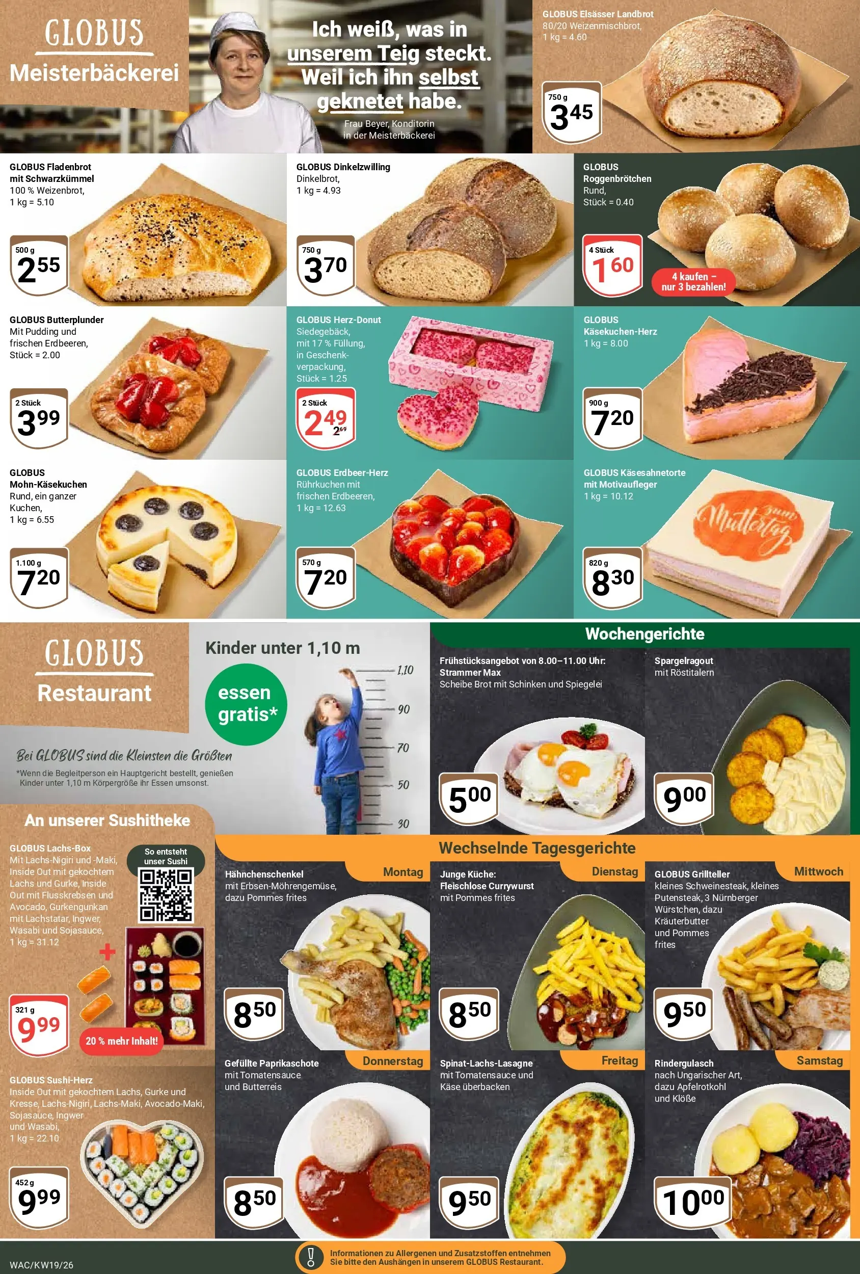 Globus Prospekt Markkleeberg	 (ab 03.05.2026) » Angebote online | Seite: 11 | Produkte: Rindergulasch, Hahnchenschenkel, Pommes, Lachs