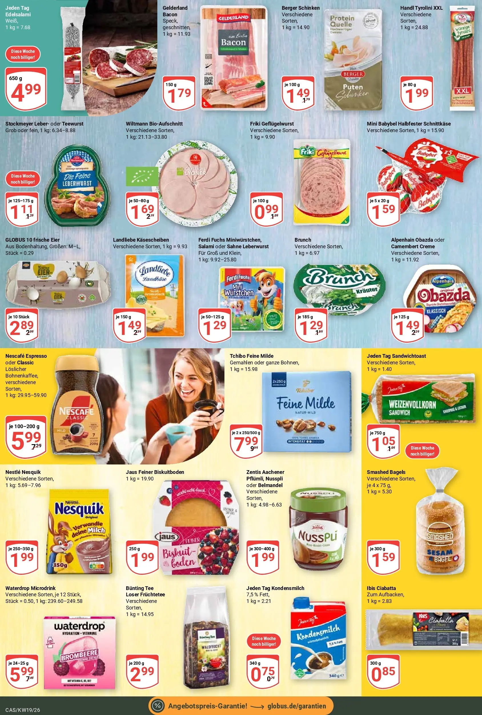 Globus Prospekt Castrop-Rauxel	 (ab 04.05.2026) » Angebote online | Seite: 14 | Produkte: Milch, Eier, Babybel, Salami