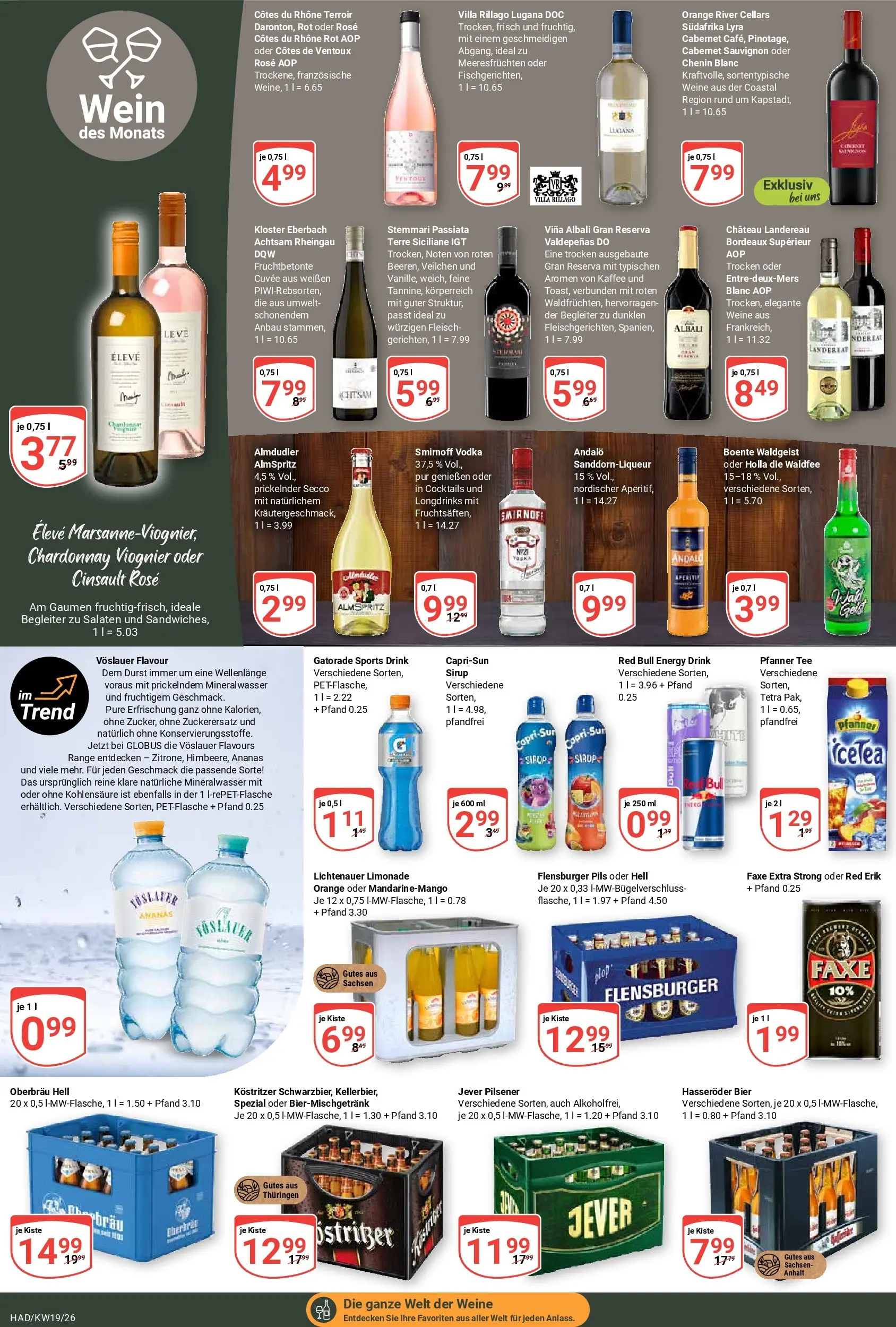 Globus Prospekt Halle (saale)	 (ab 04.05.2026) » Angebote online | Seite: 18 | Produkte: Kostritzer, Flensburger, Jever, Hasseröder