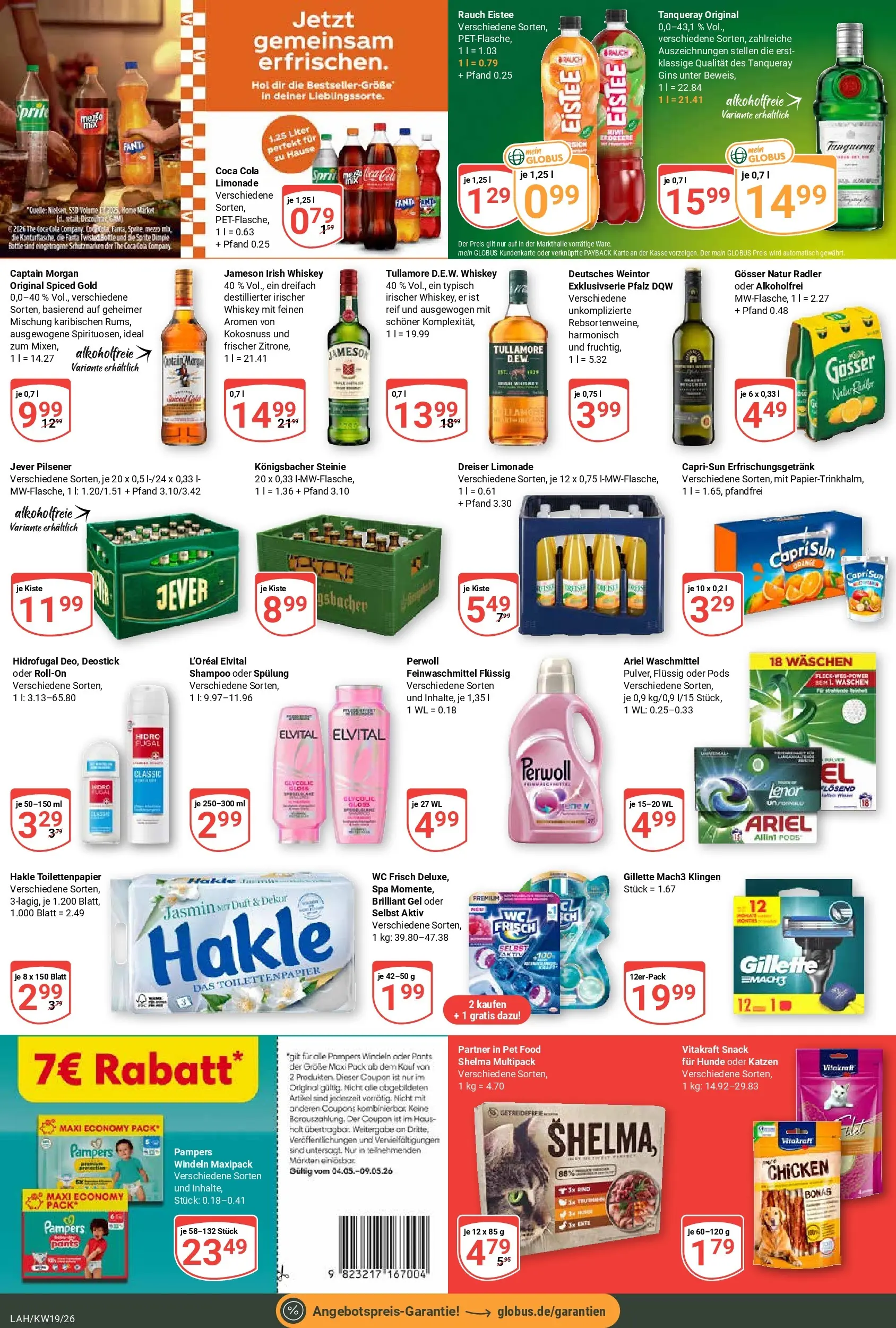 Globus Prospekt Lahnstein	 (ab 04.05.2026) » Angebote online | Seite: 3 | Produkte: Spülung, Waschmittel, Wc frisch, Whiskey