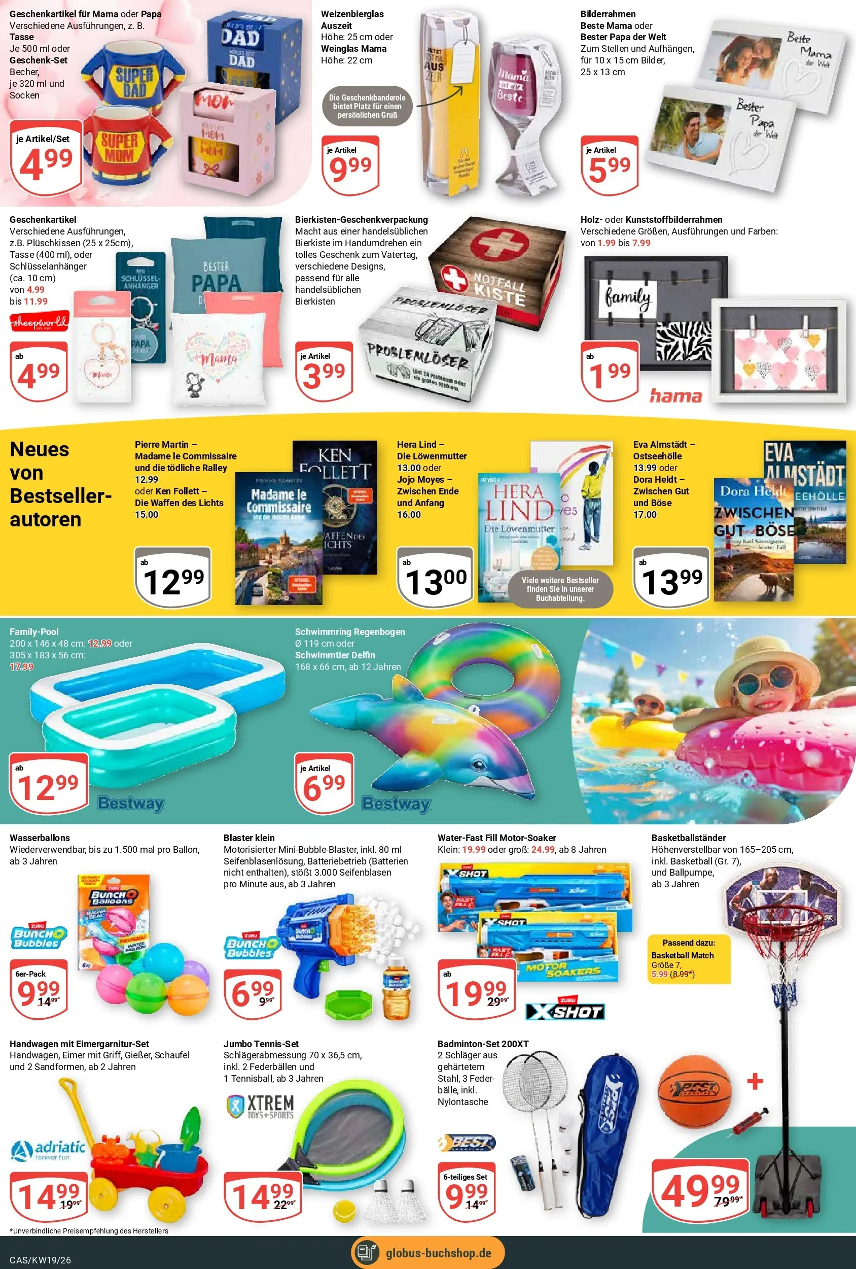 Globus Prospekt Castrop-Rauxel	 (ab 04.05.2026) » Angebote online | Seite: 22 | Produkte: Batterien, Badmintonset, Basketball, Socken
