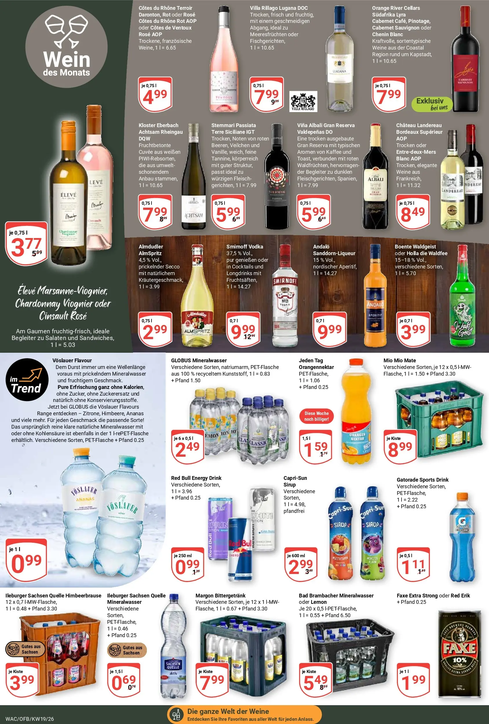 Globus Prospekt Markkleeberg	 (ab 03.05.2026) » Angebote online | Seite: 19 | Produkte: Red bull, Bad, Ananas, Sirup