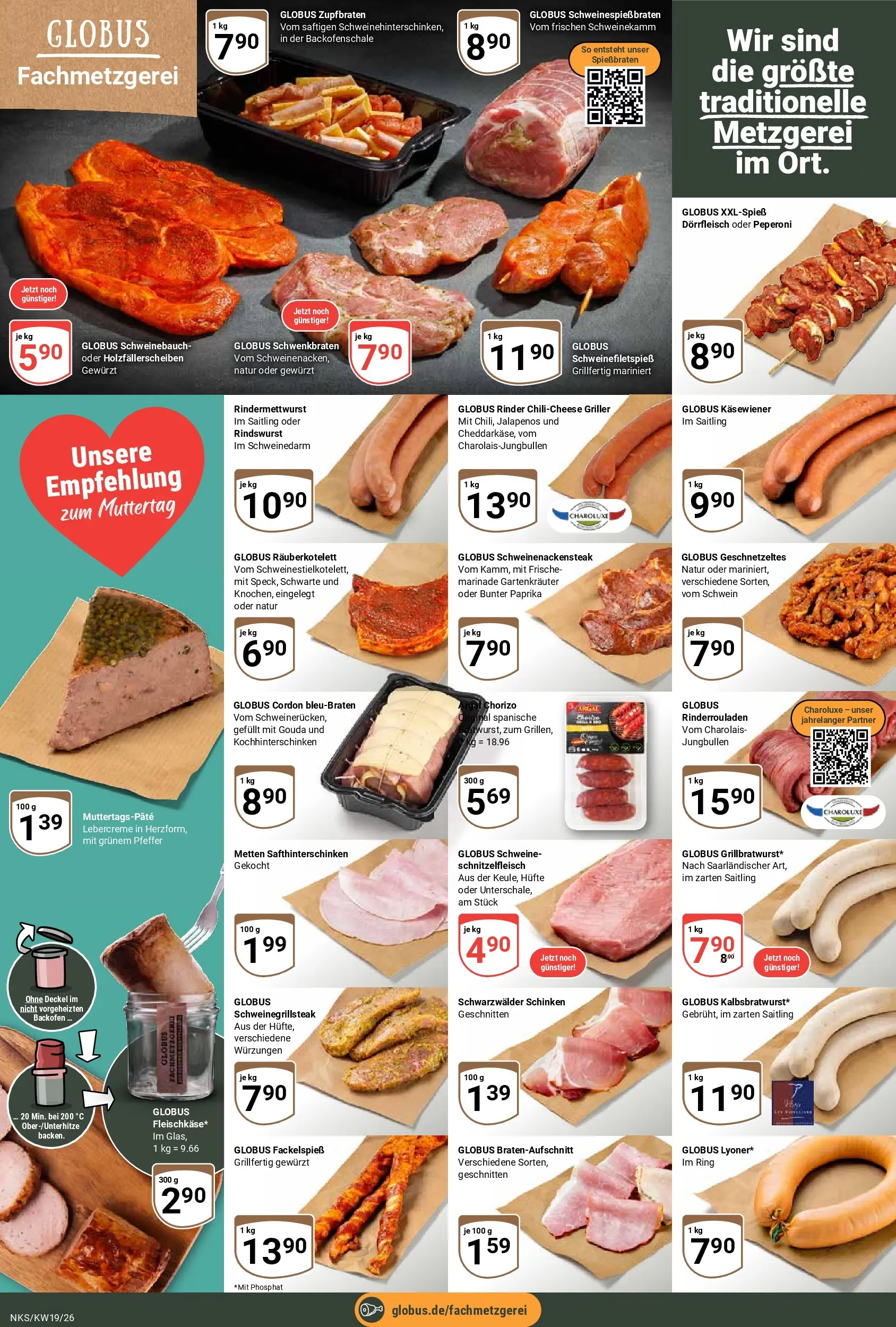 Globus Prospekt Neunkirchen	 (ab 03.05.2026) » Angebote online | Seite: 8 | Produkte: Schweinebauch, Gouda, Schinken, Griller