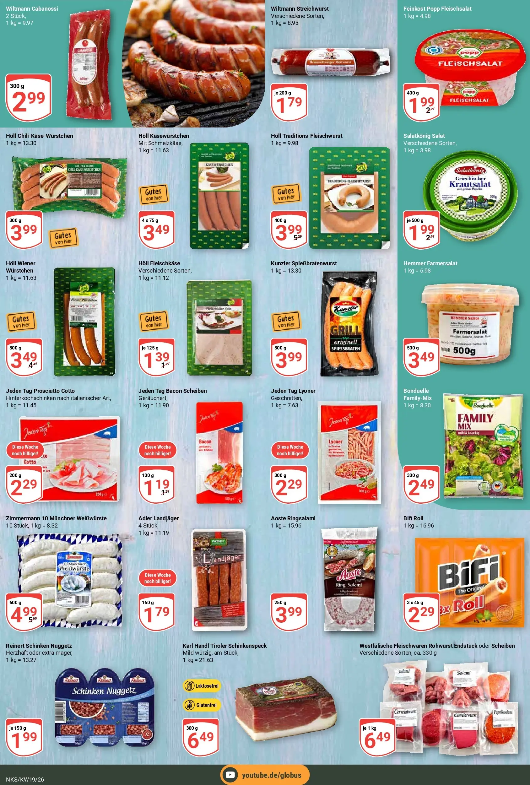 Globus Prospekt Neunkirchen	 (ab 03.05.2026) » Angebote online | Seite: 13 | Produkte: Bifi, Schinken, Salat
