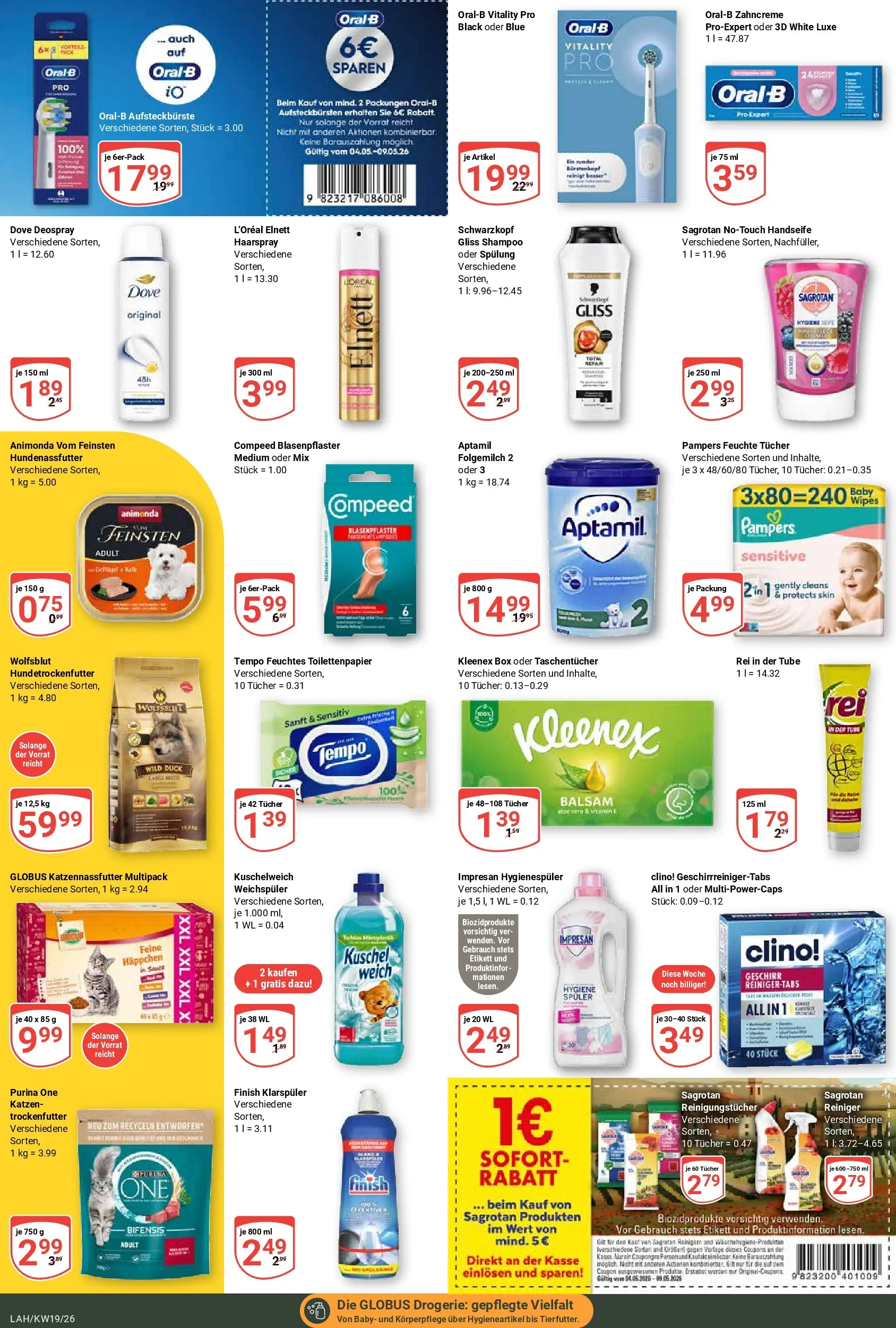 Globus Prospekt Lahnstein	 (ab 04.05.2026) » Angebote online | Seite: 17 | Produkte: Finish, Haarspray, Tempo, Feuchtes Toilettenpapier