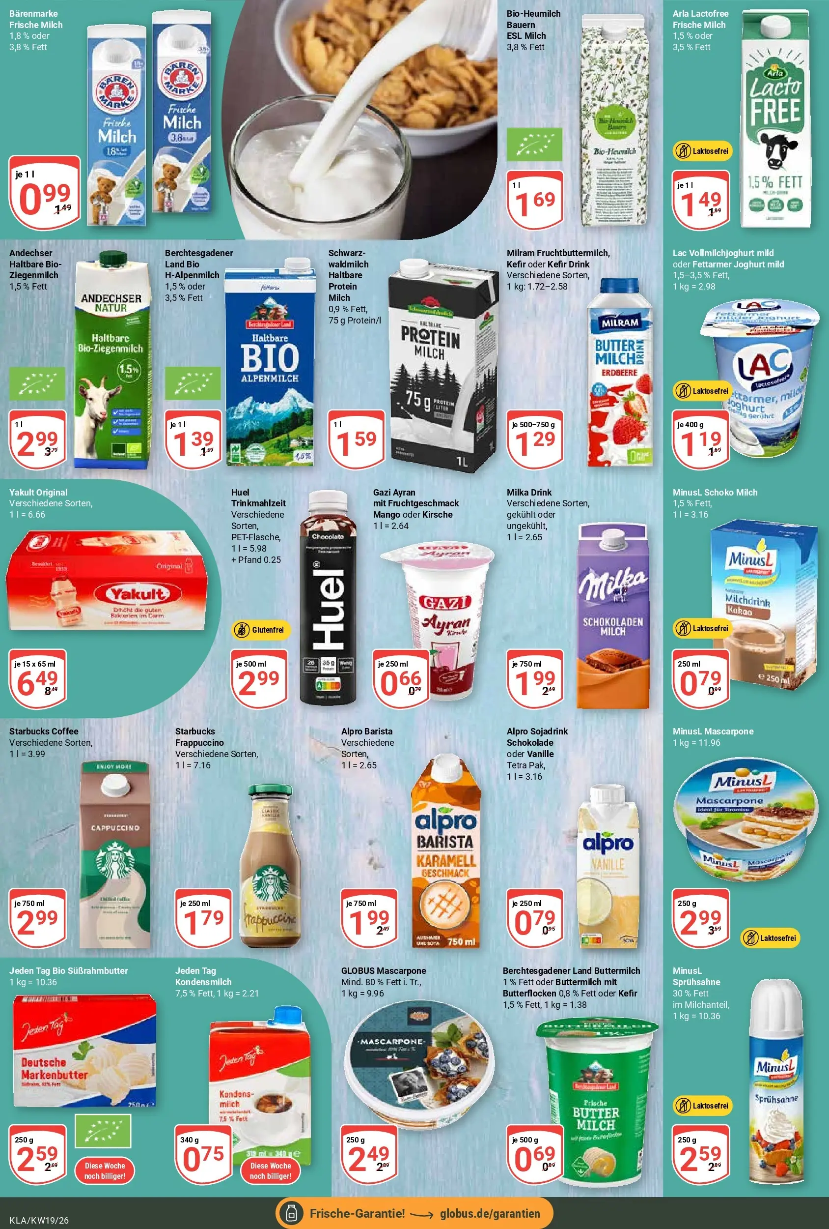 Globus Prospekt Kaiserslautern	 (ab 04.05.2026) » Angebote online | Seite: 13 | Produkte: Milch, Starbucks, Alpro, Milram