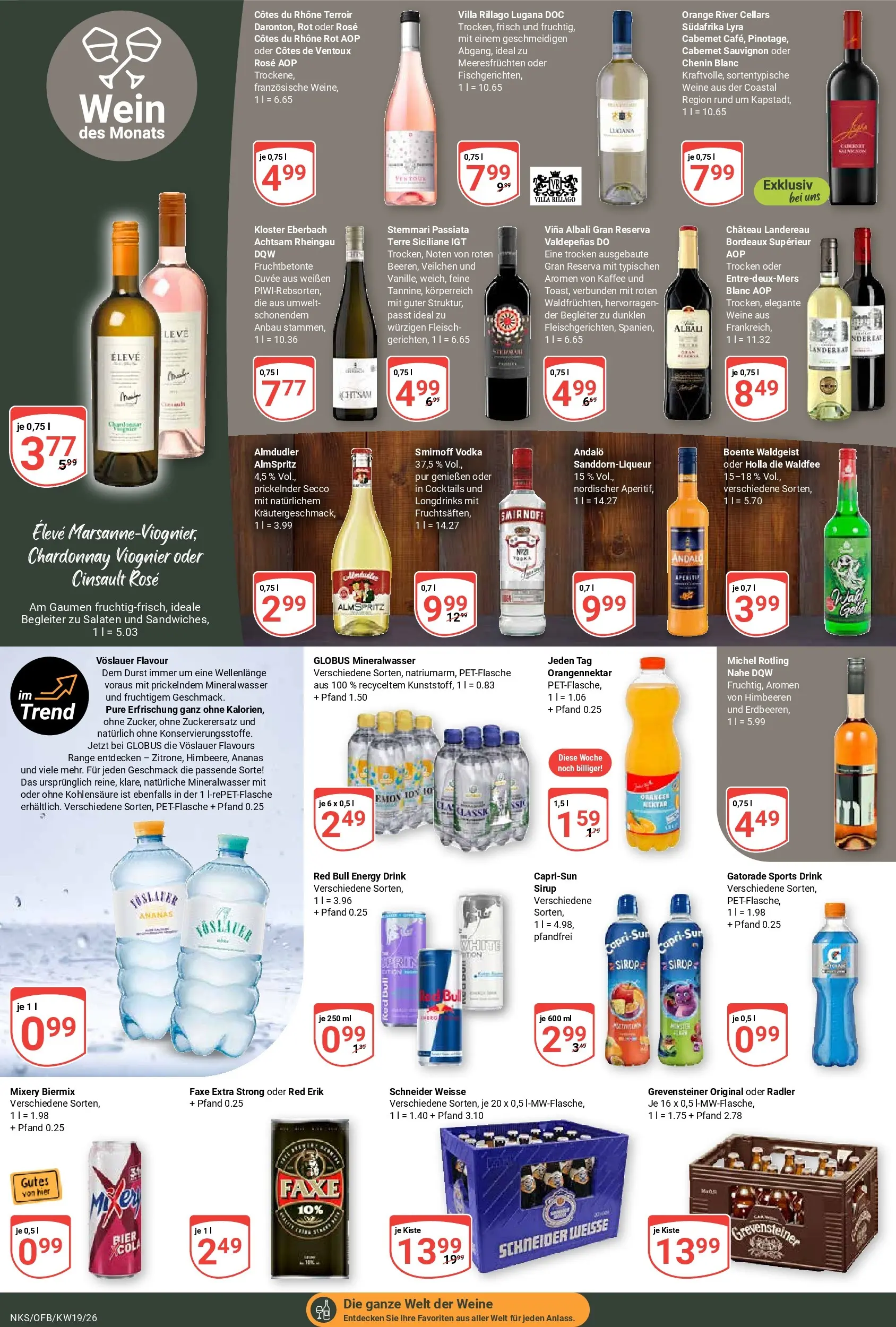 Globus Prospekt Neunkirchen	 (ab 03.05.2026) » Angebote online | Seite: 18 | Produkte: Himbeeren, Energy, Smirnoff, Wein