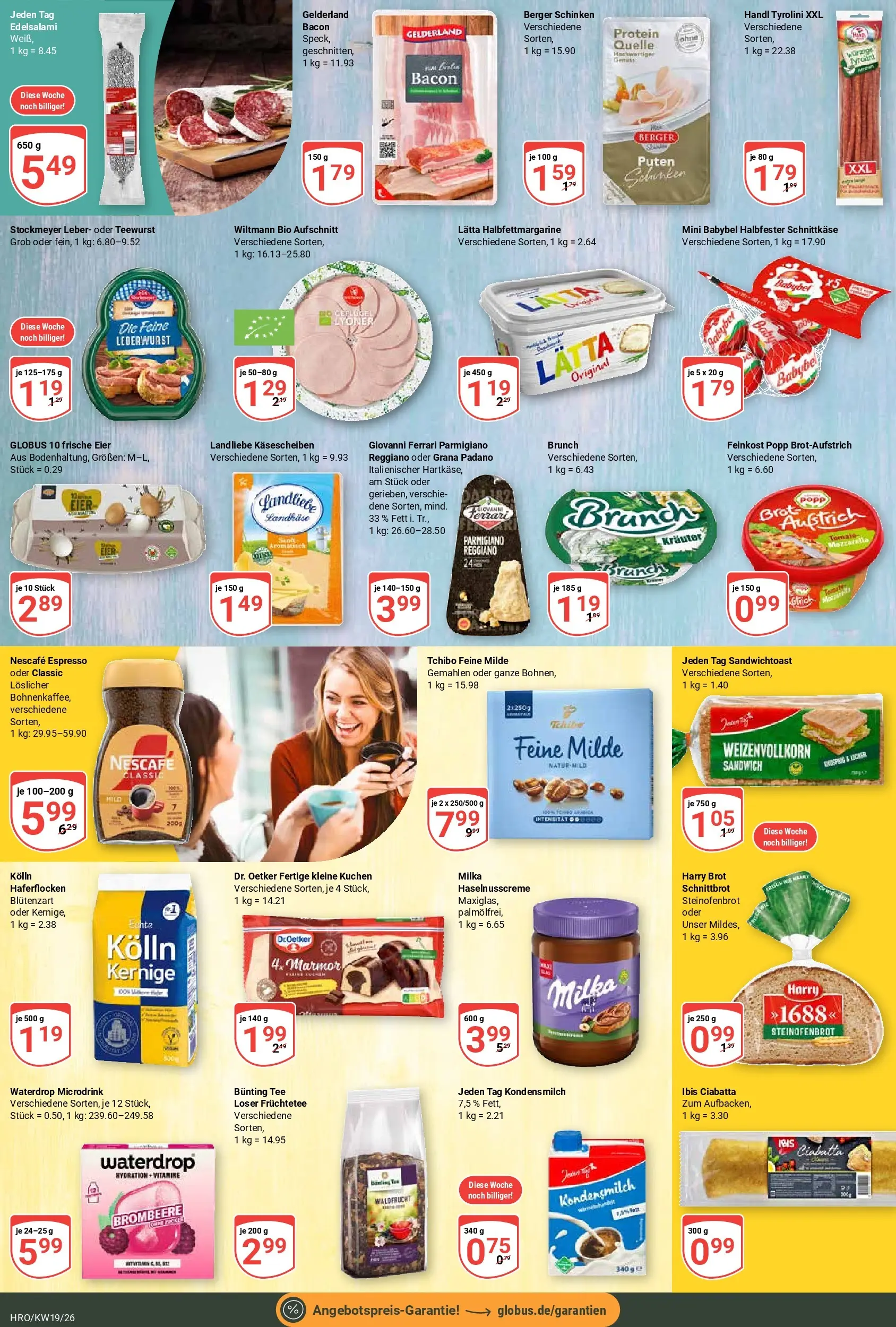 Globus Prospekt Rostock	 (ab 04.05.2026) » Angebote online | Seite: 13 | Produkte: Eier, Milka, Babybel, Brot