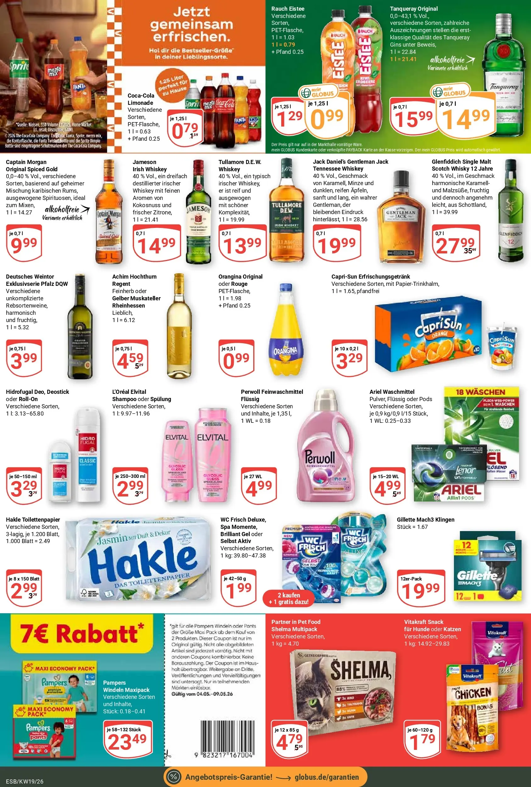 Globus Prospekt Eschborn	 (ab 04.05.2026) » Angebote online | Seite: 5 | Produkte: Lenor, Fanta, Jameson, Shampoo
