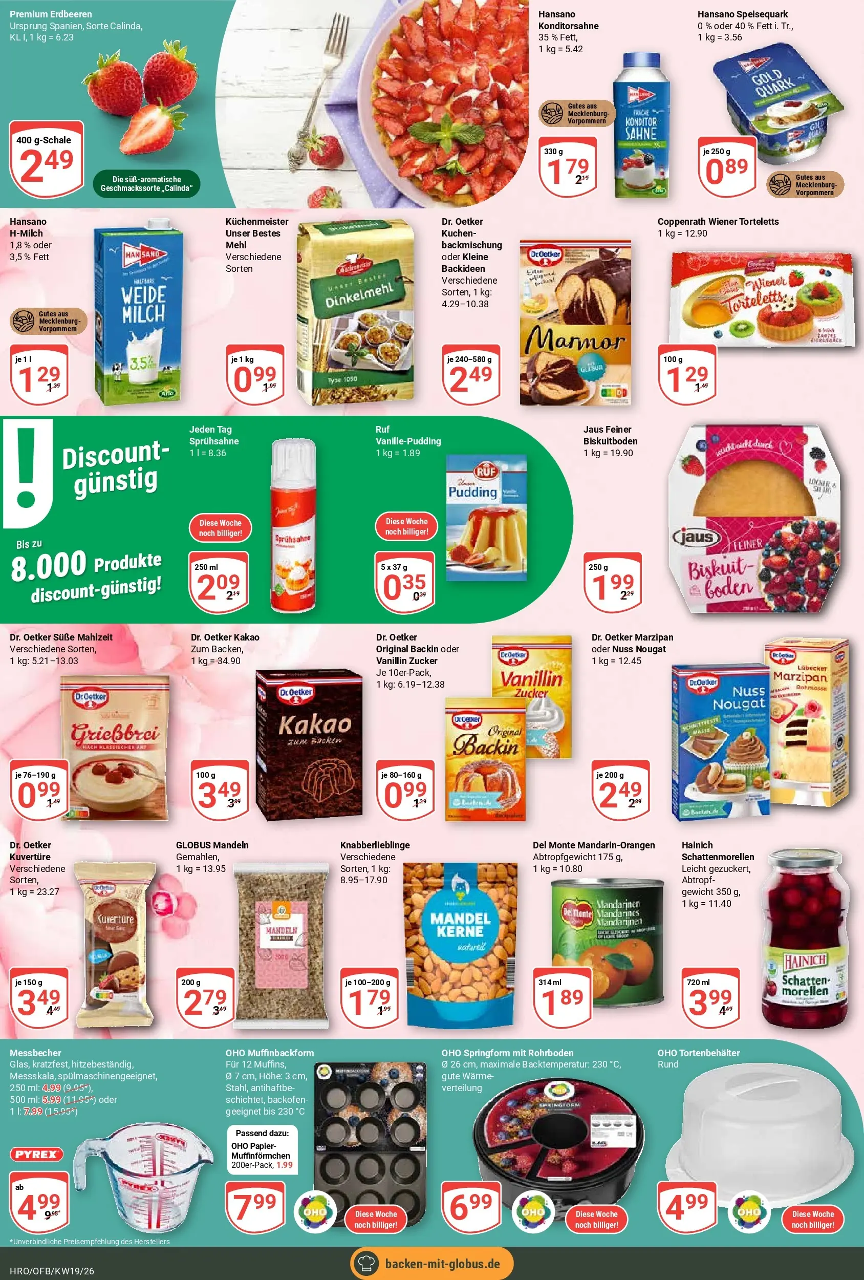 Globus Prospekt Rostock	 (ab 04.05.2026) » Angebote online | Seite: 19 | Produkte: Mandarinen, Pudding, Zucker, Kuchen