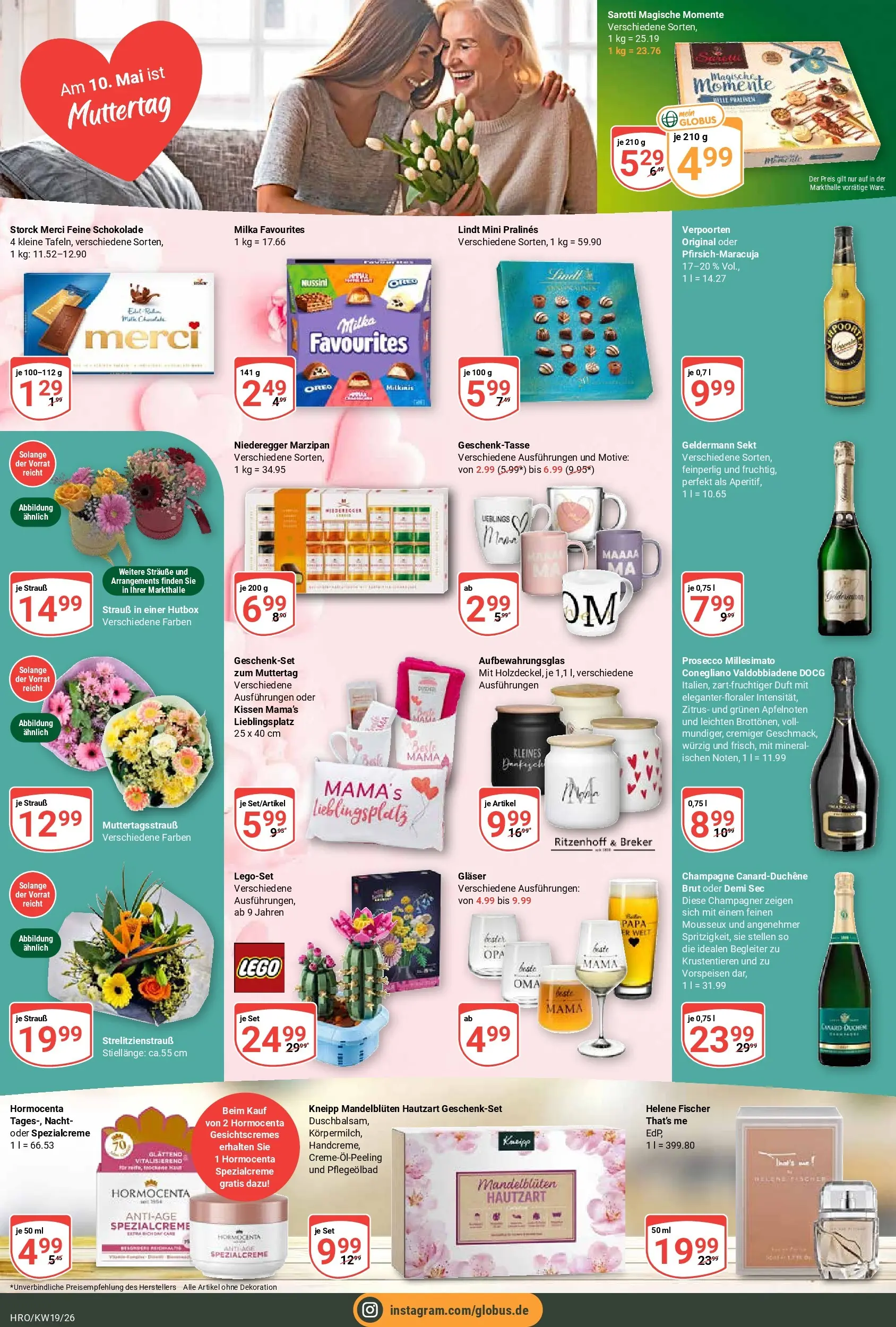 Globus Prospekt Rostock	 (ab 04.05.2026) » Angebote online | Seite: 20 | Produkte: Kissen, Milka, Prosecco, Lindt